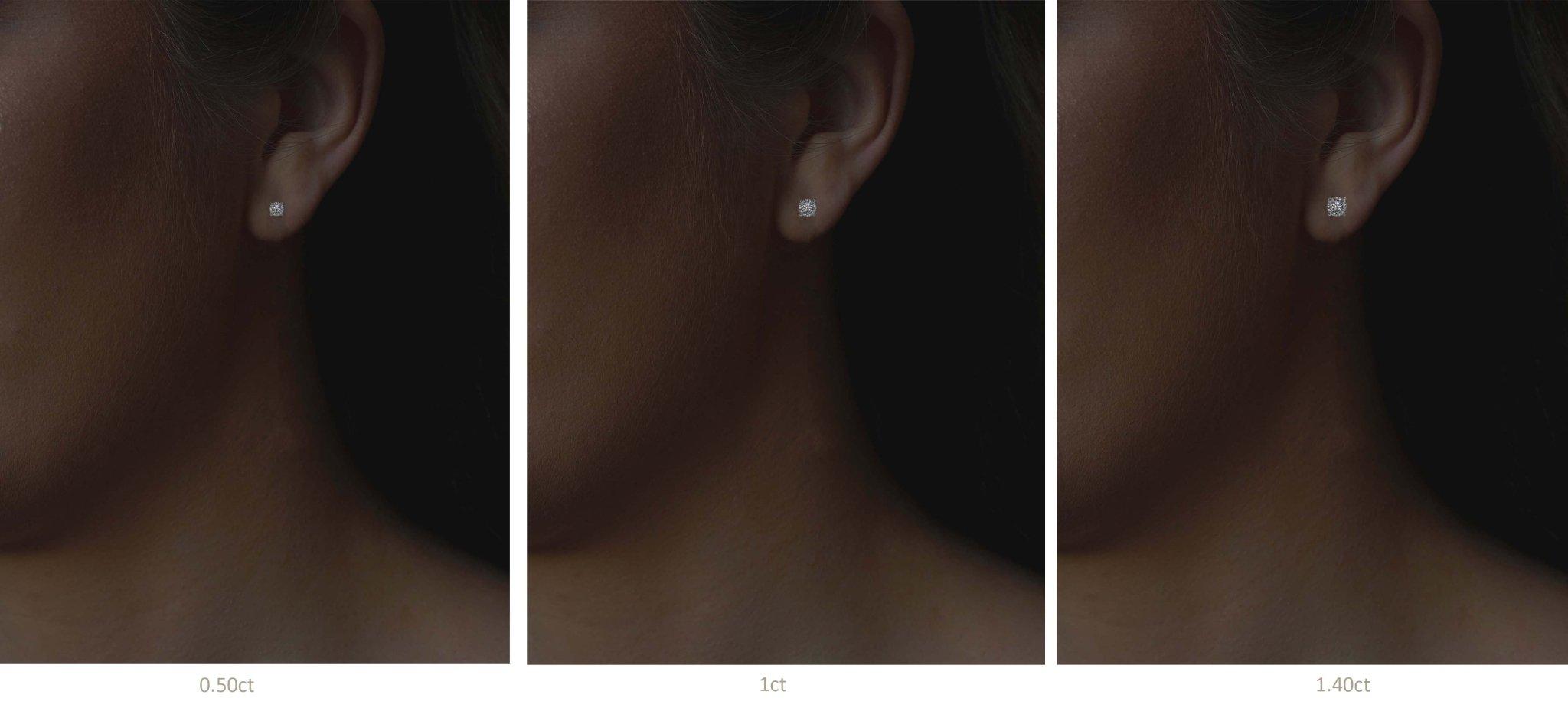 Earrings-Classic Solitaire Diamond Earrings. Made to order in Australia with a 2-4 week lead time. Pair with a diamond necklace for a complete look.-ELIISE MAAR JEWELLERY