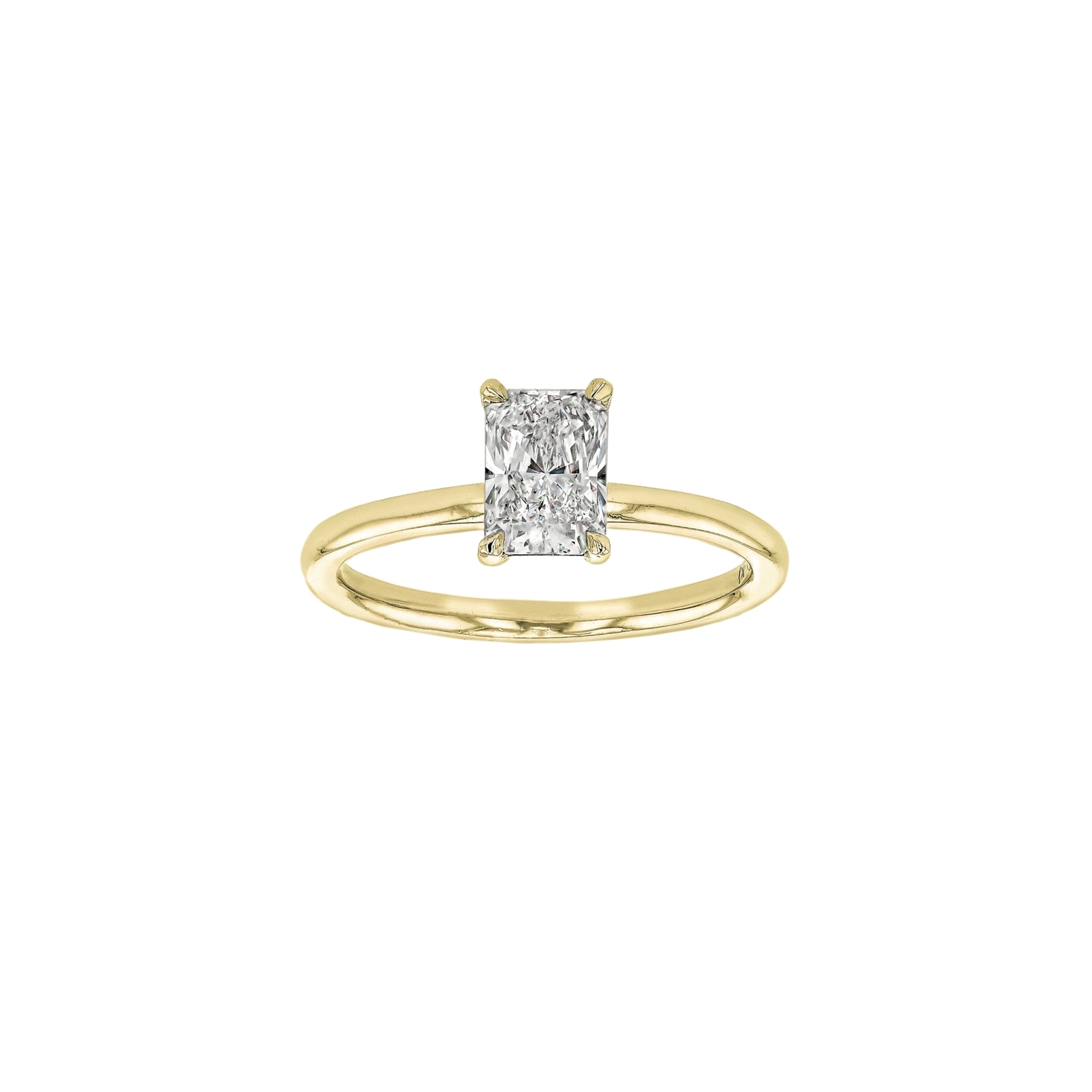 Rings-Classic and elegant. Our classic solitaire featuring an elongated radiant cut diamond. This ring is timeless and dazzling.-ELIISE MAAR JEWELLERY