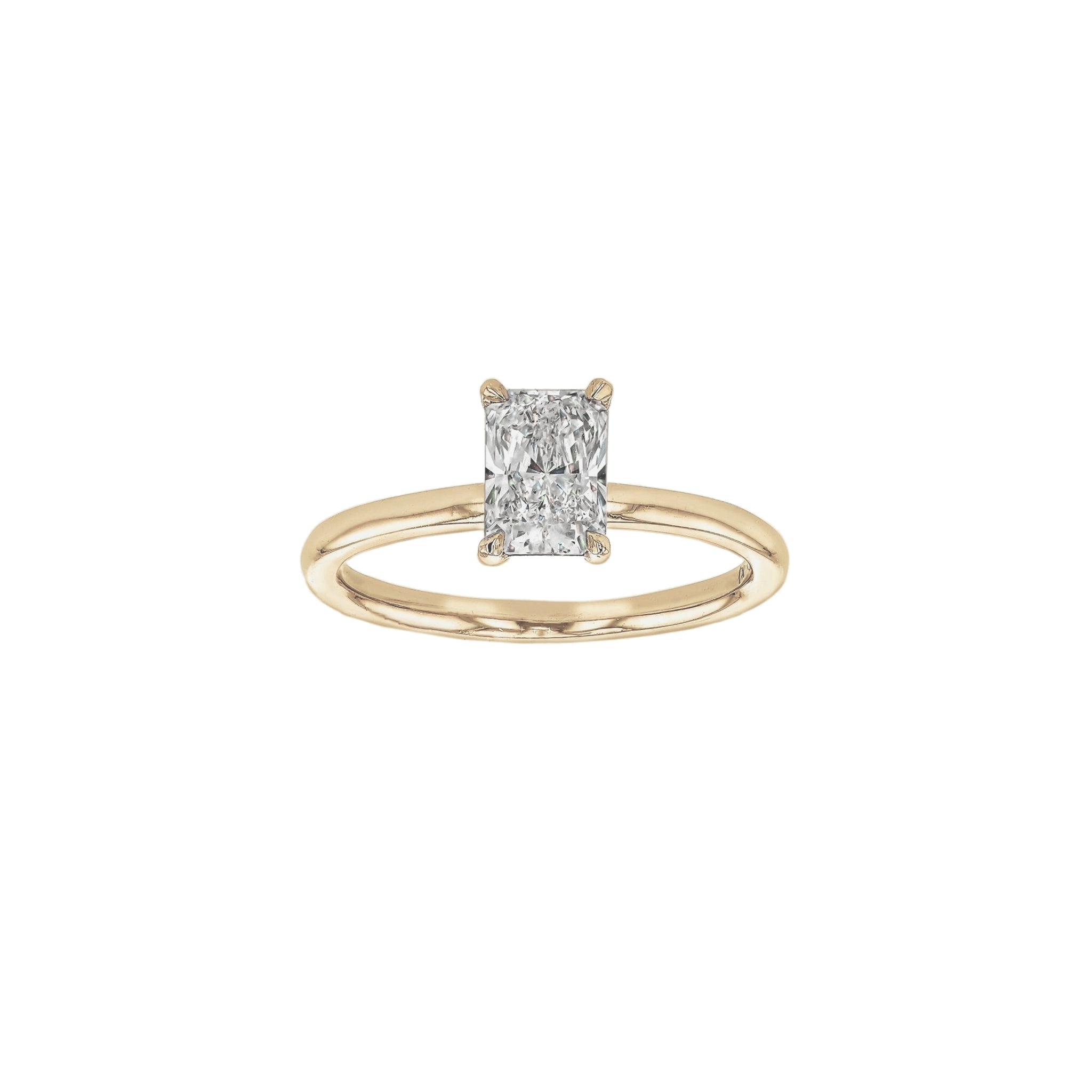 Rings-Classic and elegant. Our classic solitaire featuring an elongated radiant cut diamond. This ring is timeless and dazzling.-ELIISE MAAR JEWELLERY