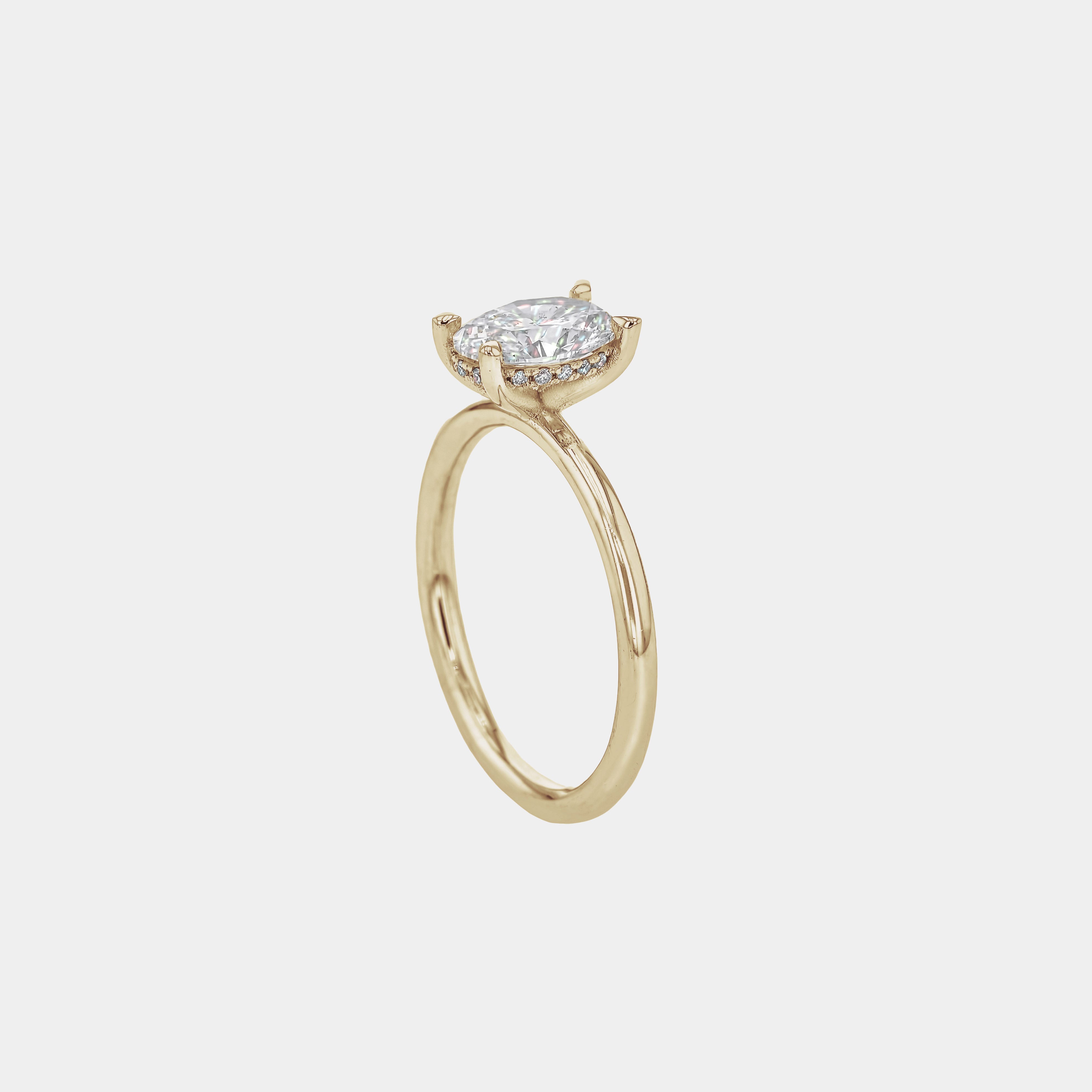 Rings-Discover the Harper Diamond Ring, a timeless symbol of elegance. Meticulously crafted with a stunning lab-grown or natural diamonds, this ring embodies sustainable luxury. Elevate your style with this exquisite piece, designed to last a lifetime.-ELIISE MAAR JEWELLERY