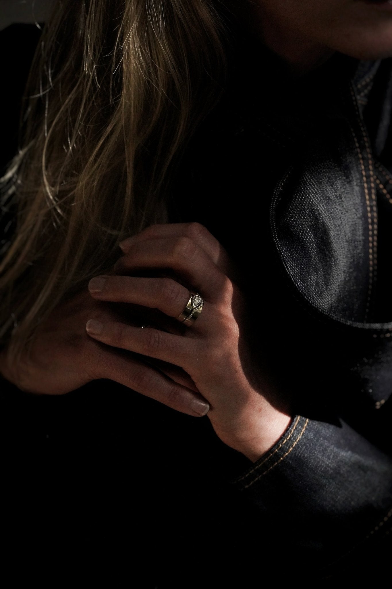 Rings-Kali Ring The Kali Ring draws inspiration from her namesake Hindu goddess of time, change, creation and power. Known as being a defender of innocence Kali is a force to be reckoned with. The striking pear cut stone set in the thick band represents the divine female power that Kali embodies. Kali Diamond Band In the grand tapestry of love, where every thread weaves a story of passion and devotion, the Kali Diamond Band emerges as a luminous testament to the courage that binds two souls. Consisting of 5