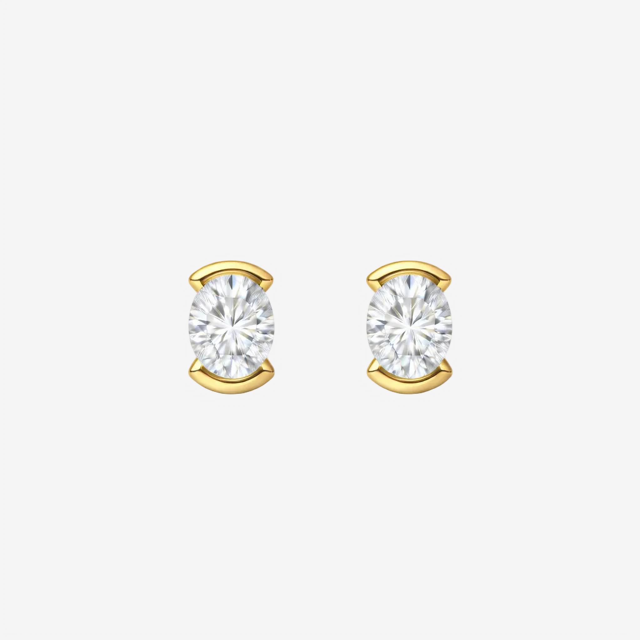 Earrings-Margot Solitaire Diamond Studs. Made to order in Australia, 2-4 weeks. Ethically sourced diamonds, recycled gold.-ELIISE MAAR JEWELLERY