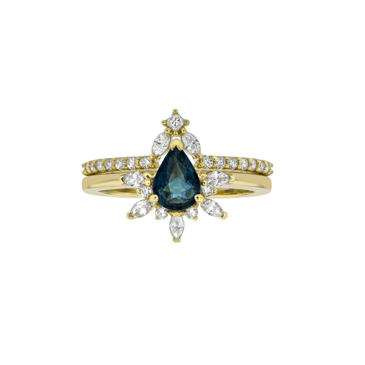 Rings-Diamond crown fit for a queen. Complete your Natasha set with this diamond crown. Product Details - Featuring 0.25ct of natural F colour / SI1 clarity diamonds- The ring is 1.80mm wide and 1.60mm thick-ELIISE MAAR JEWELLERY
