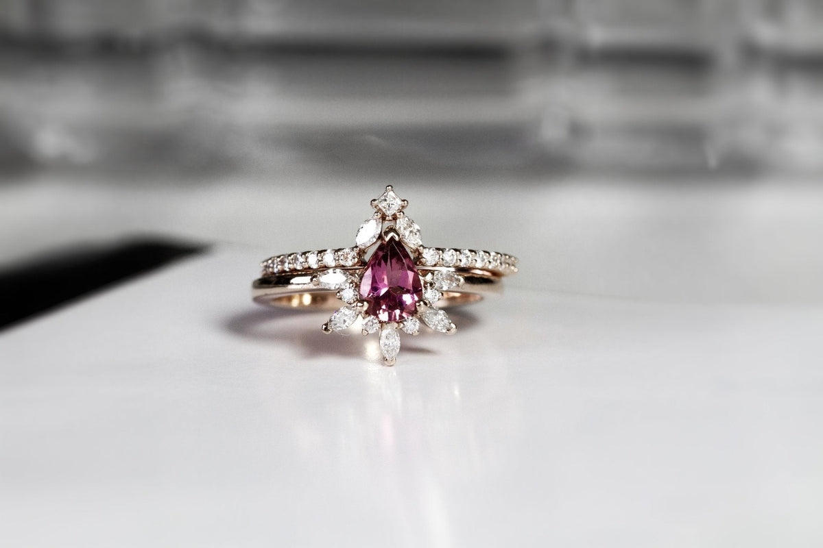 Rings-Diamond crown fit for a queen. Complete your Natasha set with this diamond crown. Product Details - Featuring 0.25ct of natural F colour / SI1 clarity diamonds- The ring is 1.80mm wide and 1.60mm thick-ELIISE MAAR JEWELLERY