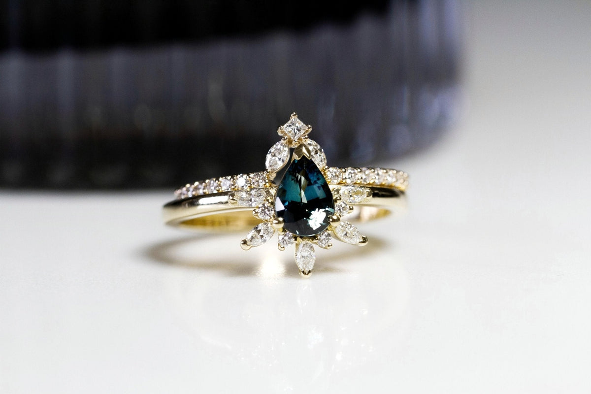 Rings-Diamond crown fit for a queen. Complete your Natasha set with this diamond crown. Product Details - Featuring 0.25ct of natural F colour / SI1 clarity diamonds- The ring is 1.80mm wide and 1.60mm thick-ELIISE MAAR JEWELLERY