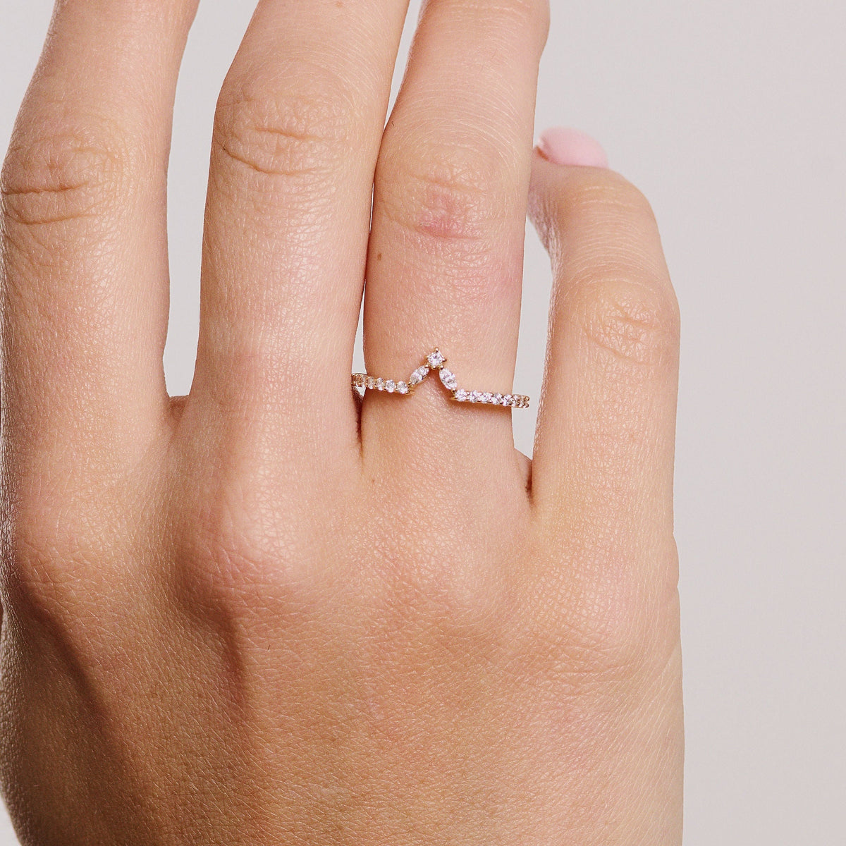 Rings-Diamond crown fit for a queen. Complete your Natasha set with this diamond crown. Product Details - Featuring 0.25ct of natural F colour / SI1 clarity diamonds- The ring is 1.80mm wide and 1.60mm thick-ELIISE MAAR JEWELLERY