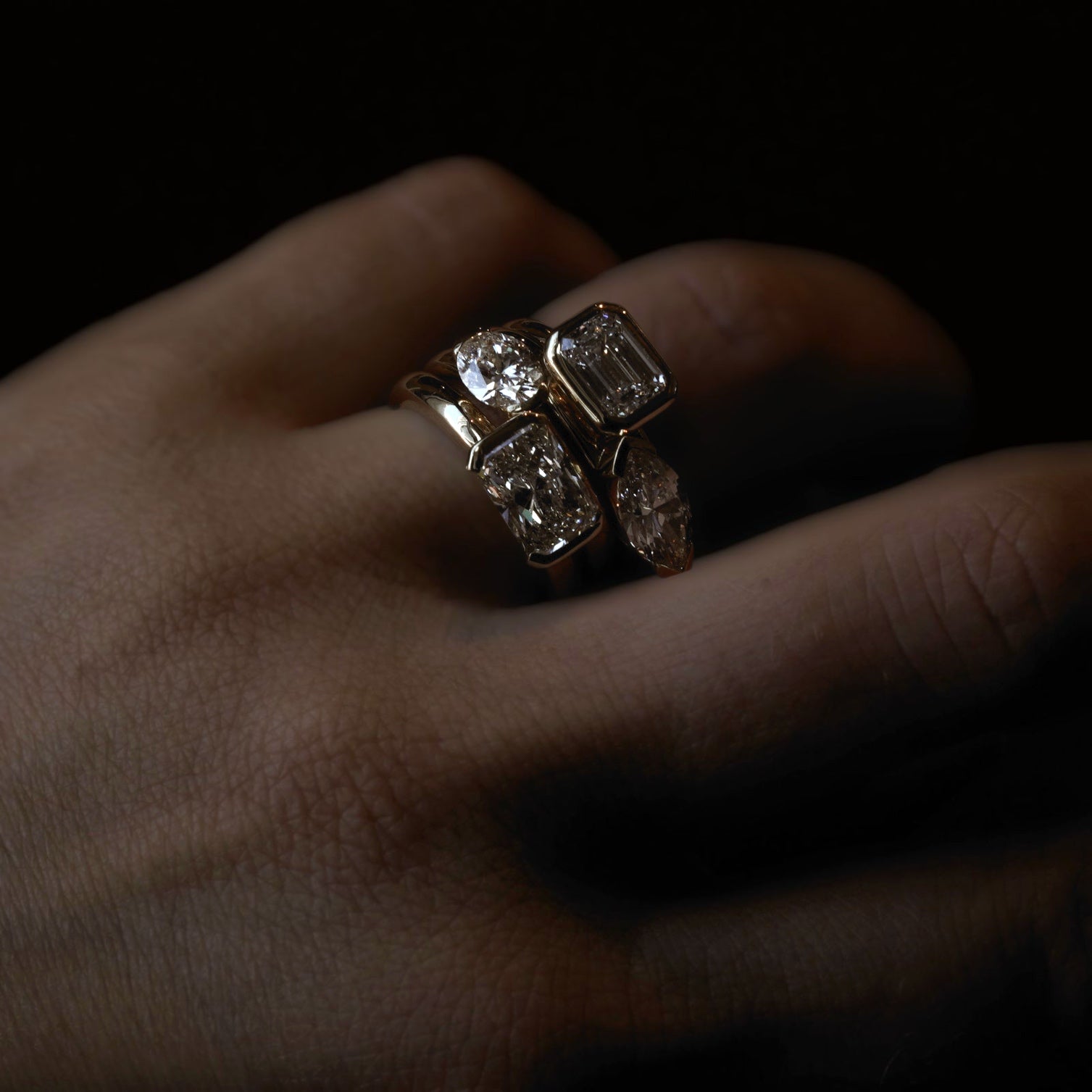 Rings-The Seraphina East West Marquise Diamond Solitaire presents an understated yet striking design. A refined choice for the discerning wearer who appreciates distinctive craftsmanship and timeless beauty with a modern sensibility.-ELIISE MAAR JEWELLERY