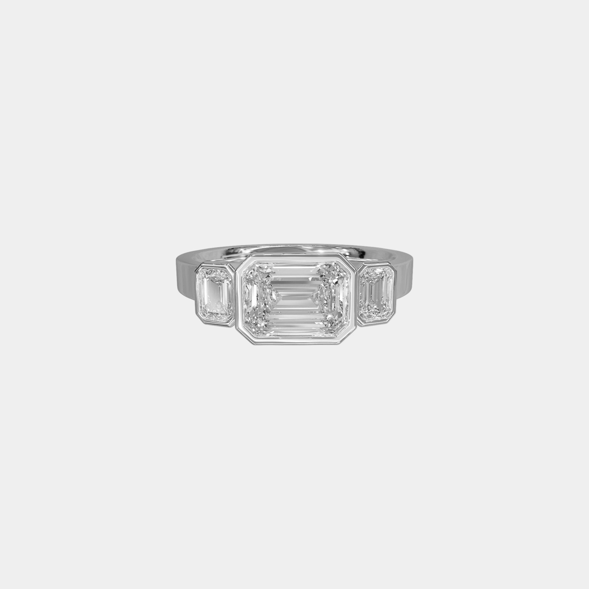 HERR Diamond Trilogy-Rings-Eliise Maar Fine Jewellery Australia-18K White Gold-Natural Diamonds-Eliise Maar Jewellery