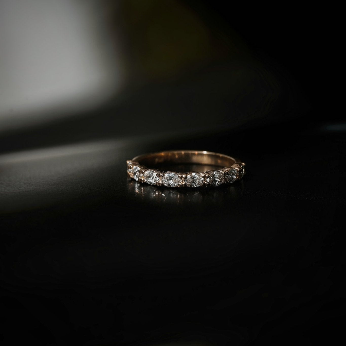 Lauren Diamond Band - 18K White Gold - Natural Diamond - Size L 1/2 (16.75mm)-Diamond Band-Eliise Maar Fine Jewellery Australia-Eliise Maar Jewellery
