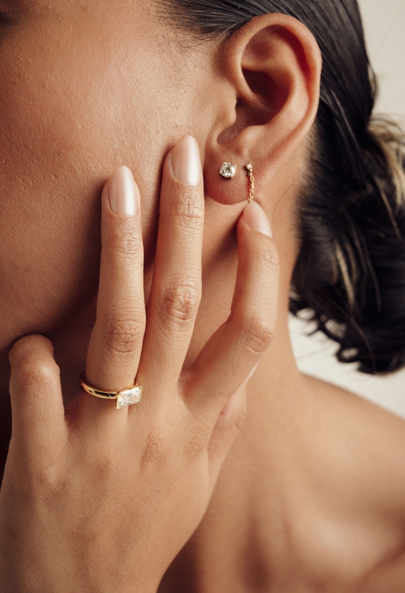 Pearl Julia Chain Earrings-Earrings-Eliise Maar-Eliise Maar Jewellery