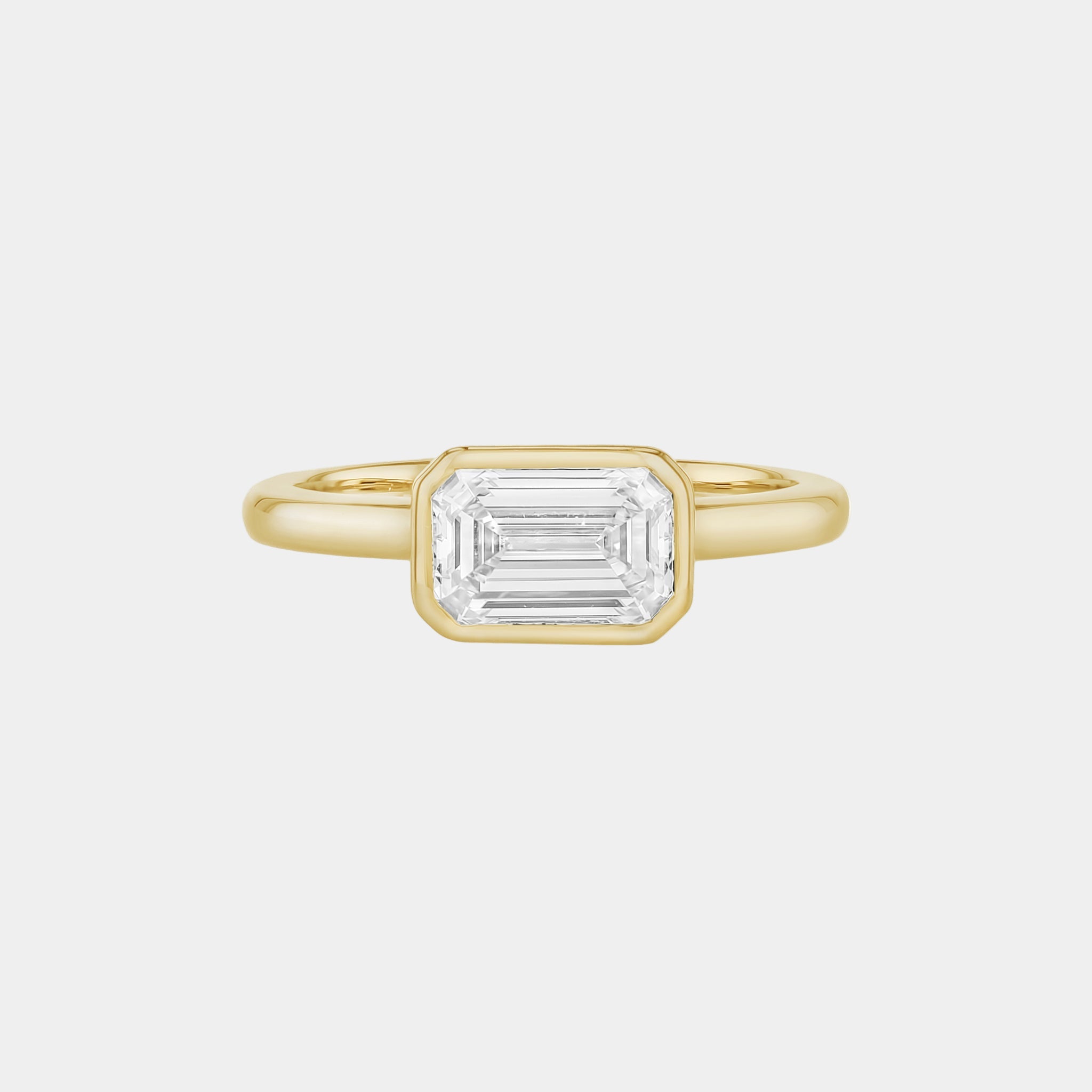 Stephanie East-West Diamond Solitaire Ring-Rings-Eliise Maar Fine Jewellery Australia-Eliise Maar Jewellery