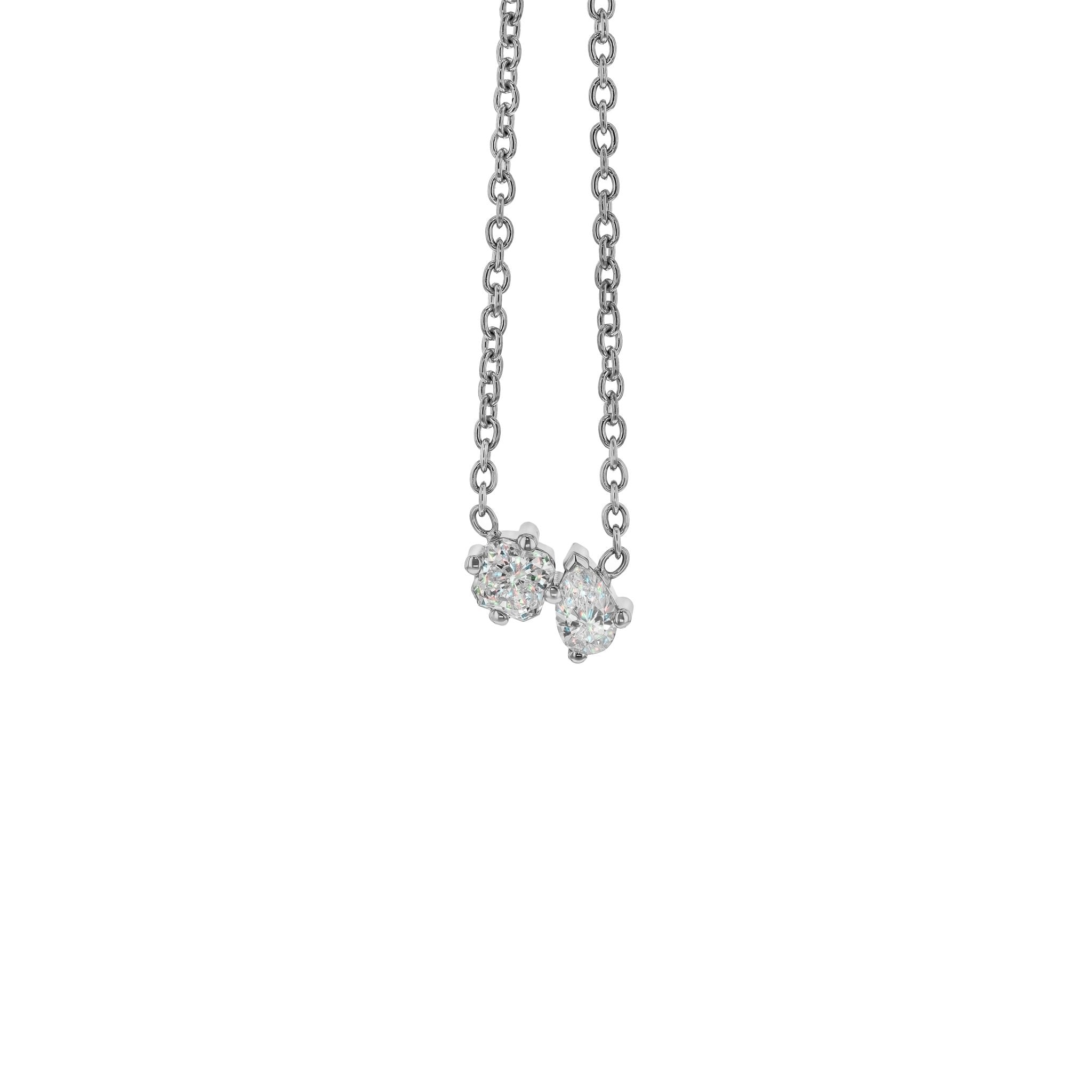 Angelica Diamond Necklace-Necklaces-Eliise Maar Fine Jewellery Australia-40-18K White Gold-Natural Diamonds-Eliise Maar Jewellery