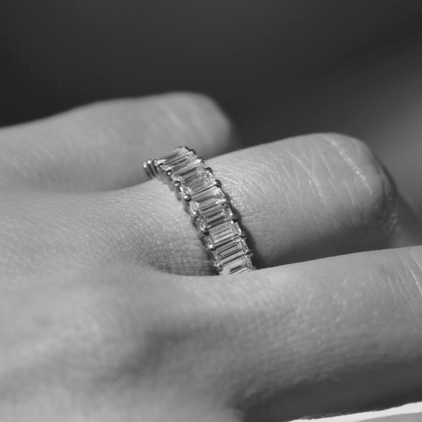 Bamboo Luxe Baguette Diamond Band-Diamond Band-Eliise Maar Fine Jewellery Australia-Eliise Maar Jewellery