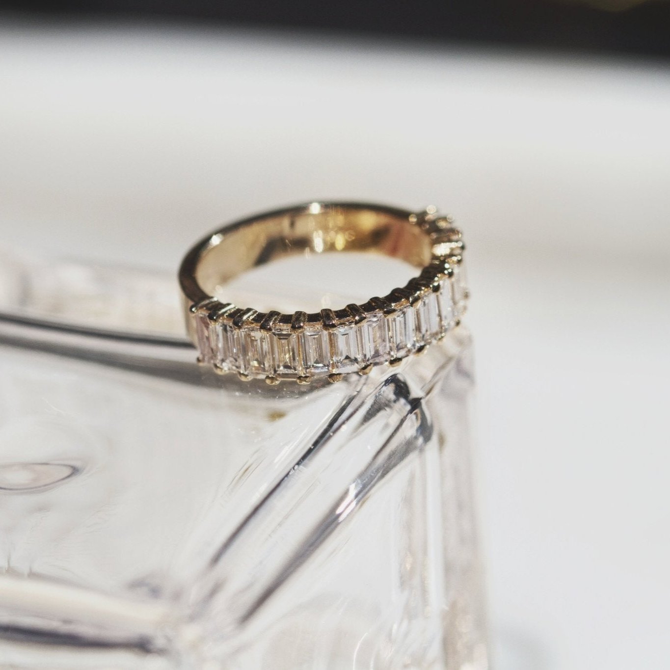 Bamboo Luxe Baguette Diamond Band-Diamond Band-Eliise Maar Fine Jewellery Australia-Eliise Maar Jewellery