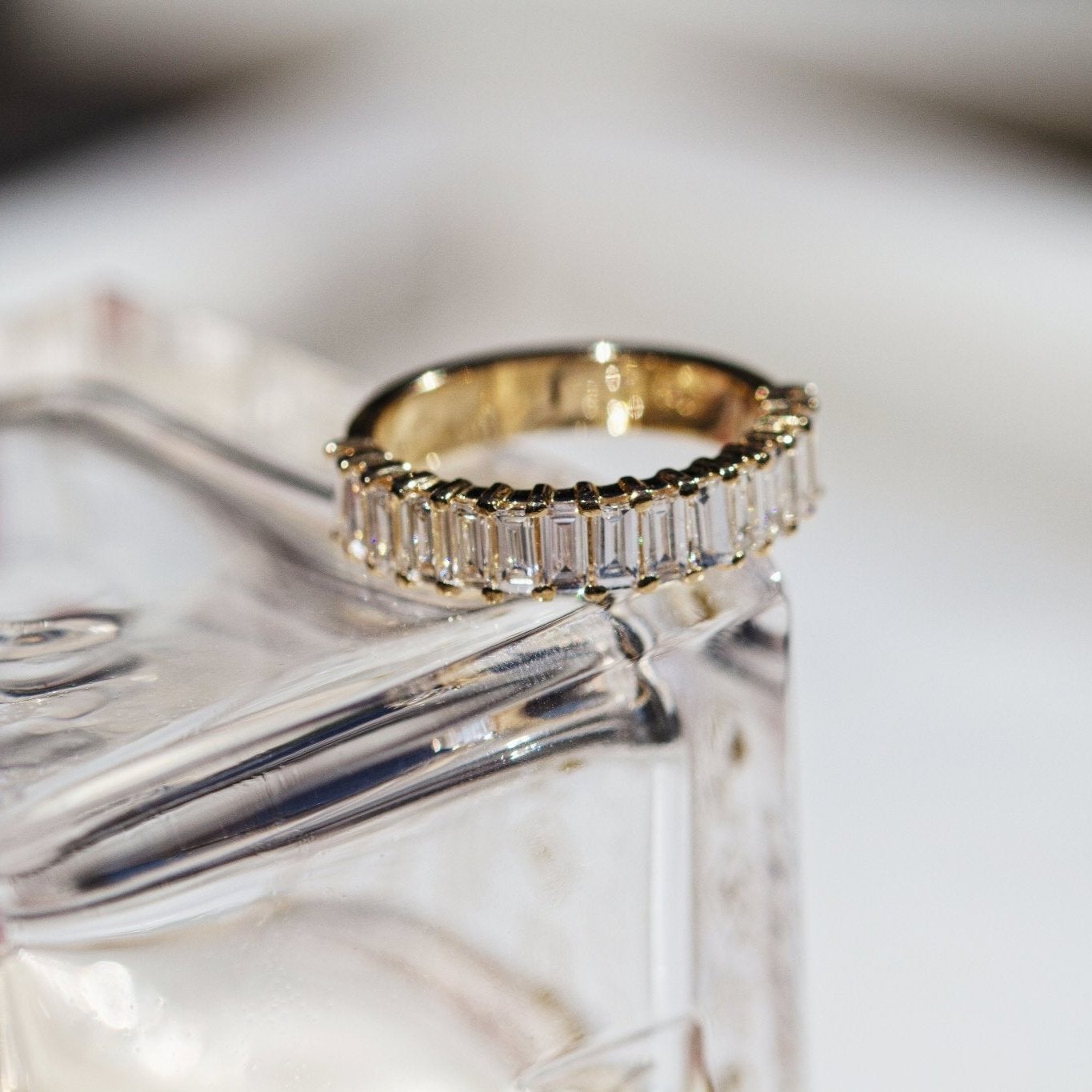 Bamboo Luxe Baguette Diamond Band-Diamond Band-Eliise Maar Fine Jewellery Australia-Eliise Maar Jewellery
