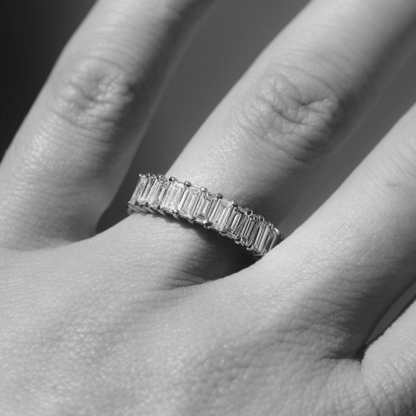 Bamboo Luxe Baguette Diamond Band-Diamond Band-Eliise Maar Fine Jewellery Australia-Eliise Maar Jewellery