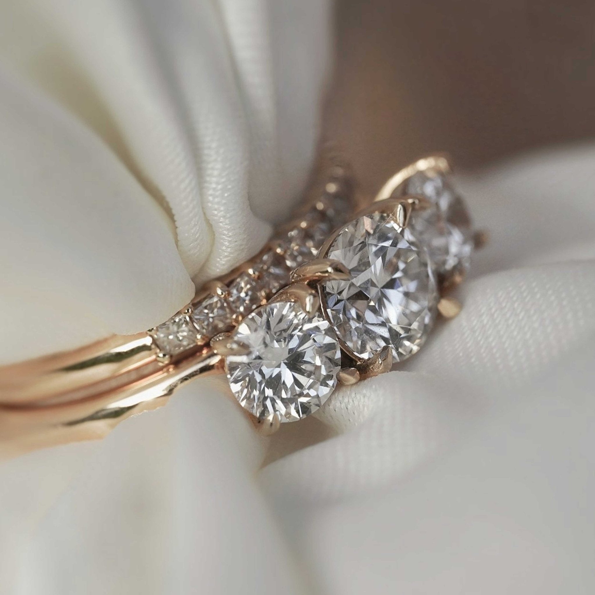 Bridgette Diamond Trilogy Ring-Eliise Maar Fine Jewellery Australia-Eliise Maar Jewellery