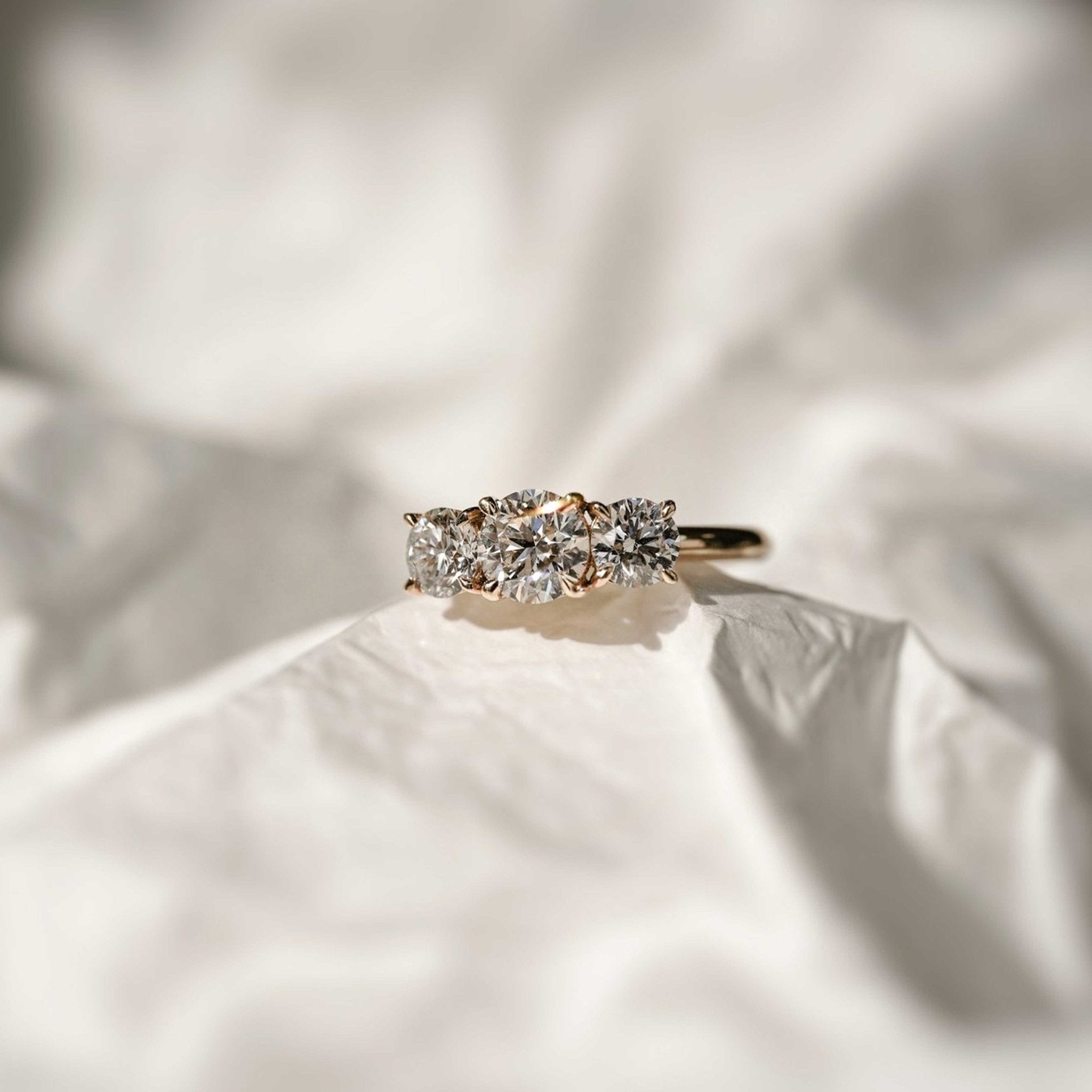Bridgette Diamond Trilogy Ring-Eliise Maar Fine Jewellery Australia-Eliise Maar Jewellery