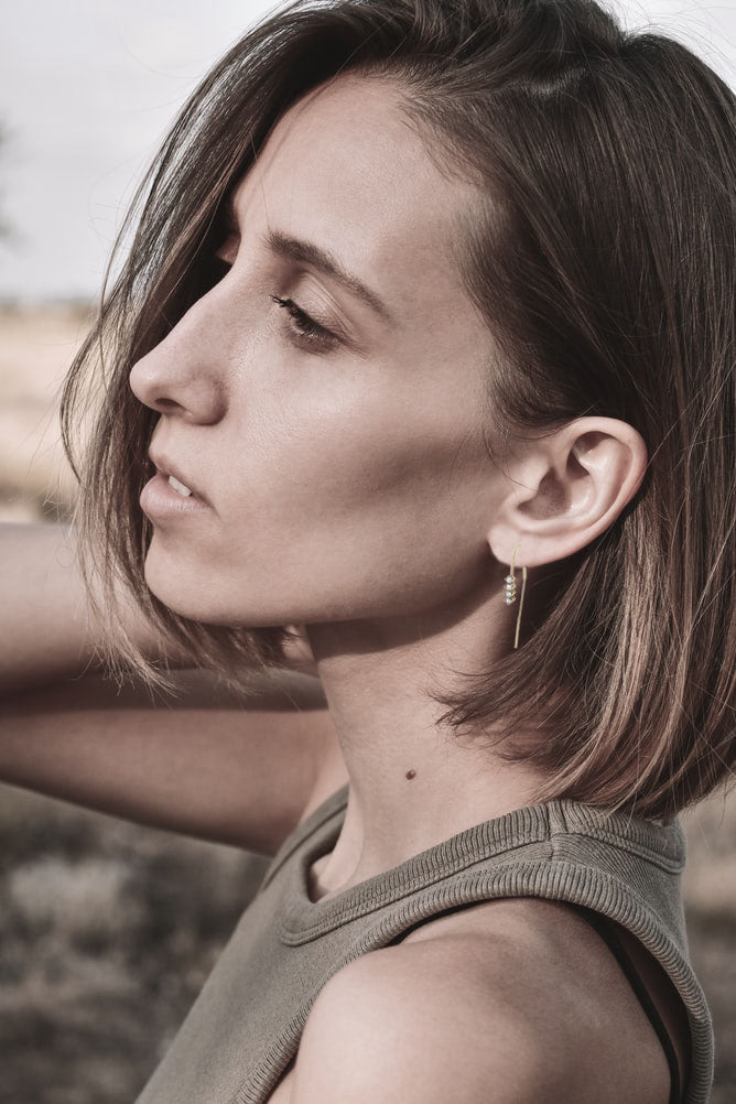 Ella Chain Diamond Earrings-Earrings-Eliise Maar Fine Jewellery Australia-Eliise Maar Jewellery