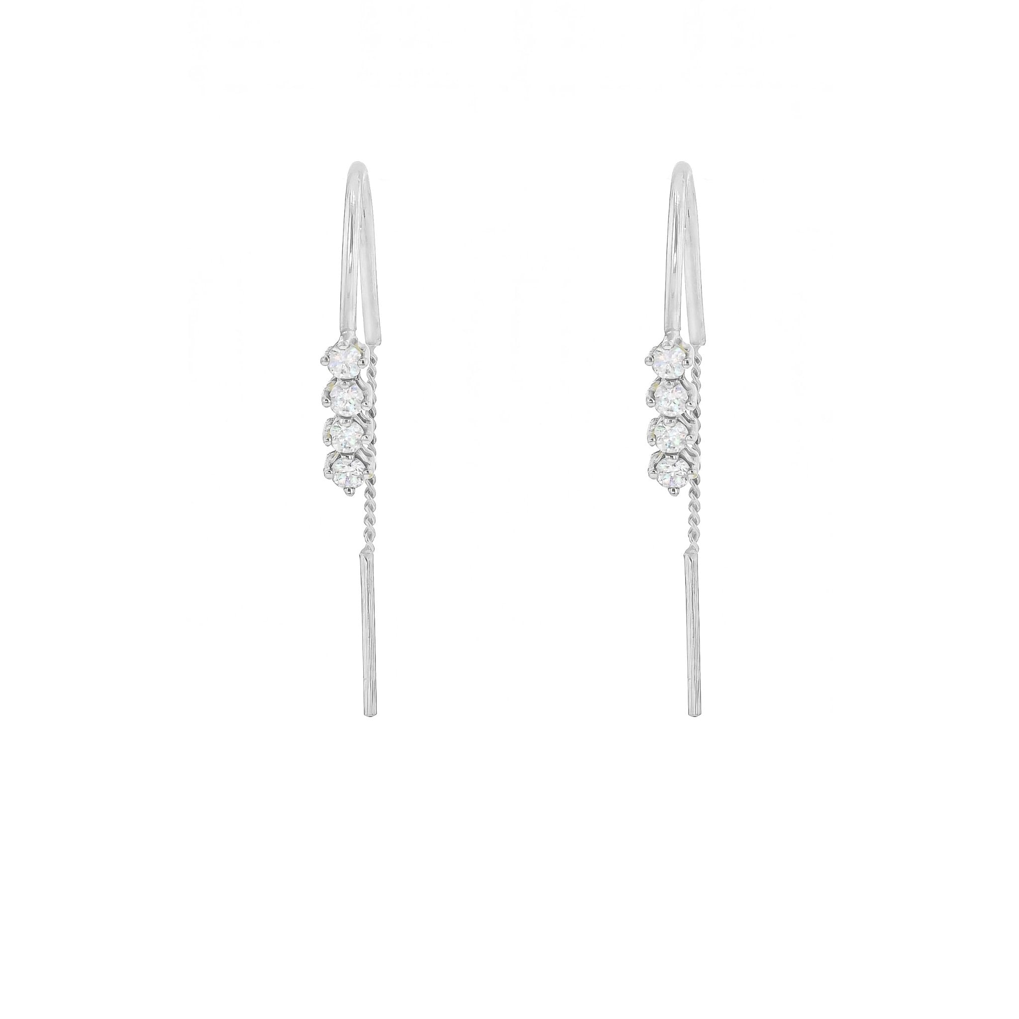 Ella Chain Diamond Earrings-Earrings-Eliise Maar Fine Jewellery Australia-Eliise Maar Jewellery