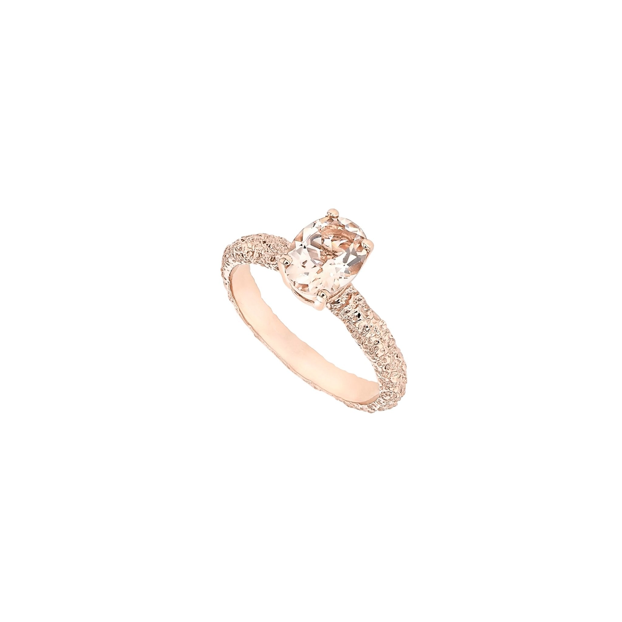 Fine Frost Morganite Rose Gold-Engagement Rings-Eliise Maar Fine Jewellery Australia-Eliise Maar Jewellery