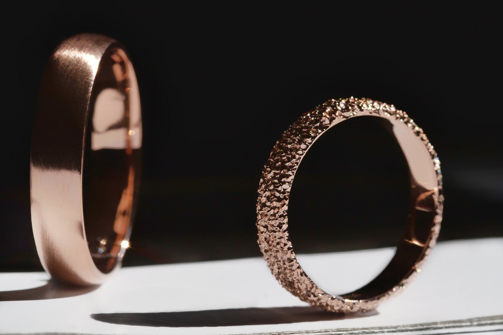 Frost Wedding Ring Rose-Eliise Maar Fine Jewellery Australia-9K Gold-4mm-Eliise Maar Jewellery