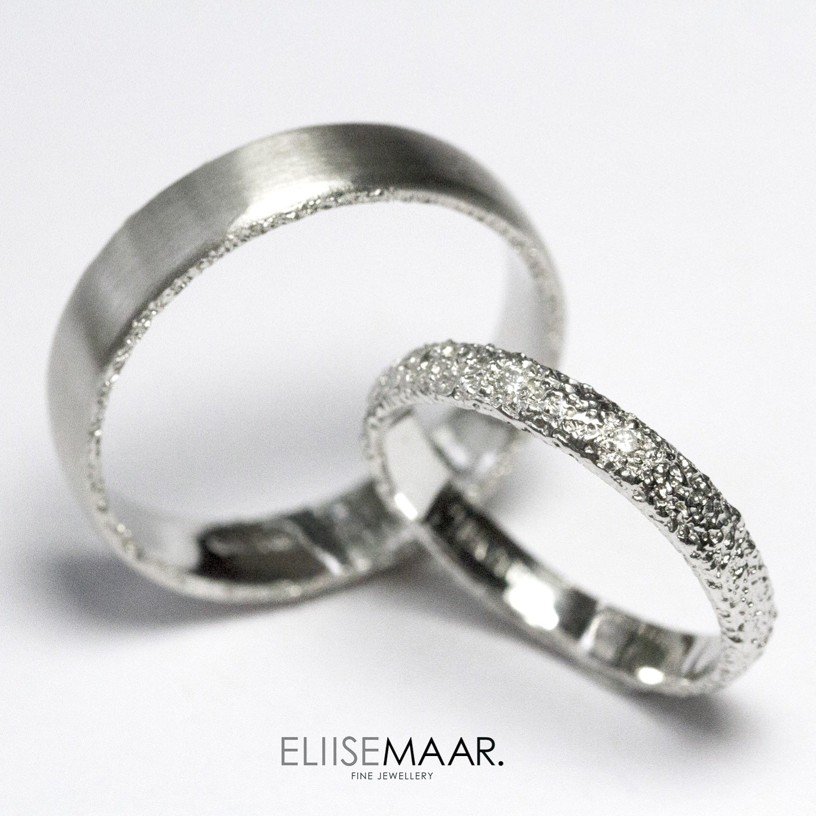 Frost Wedding Ring White-Eliise Maar Fine Jewellery Australia-Eliise Maar Jewellery