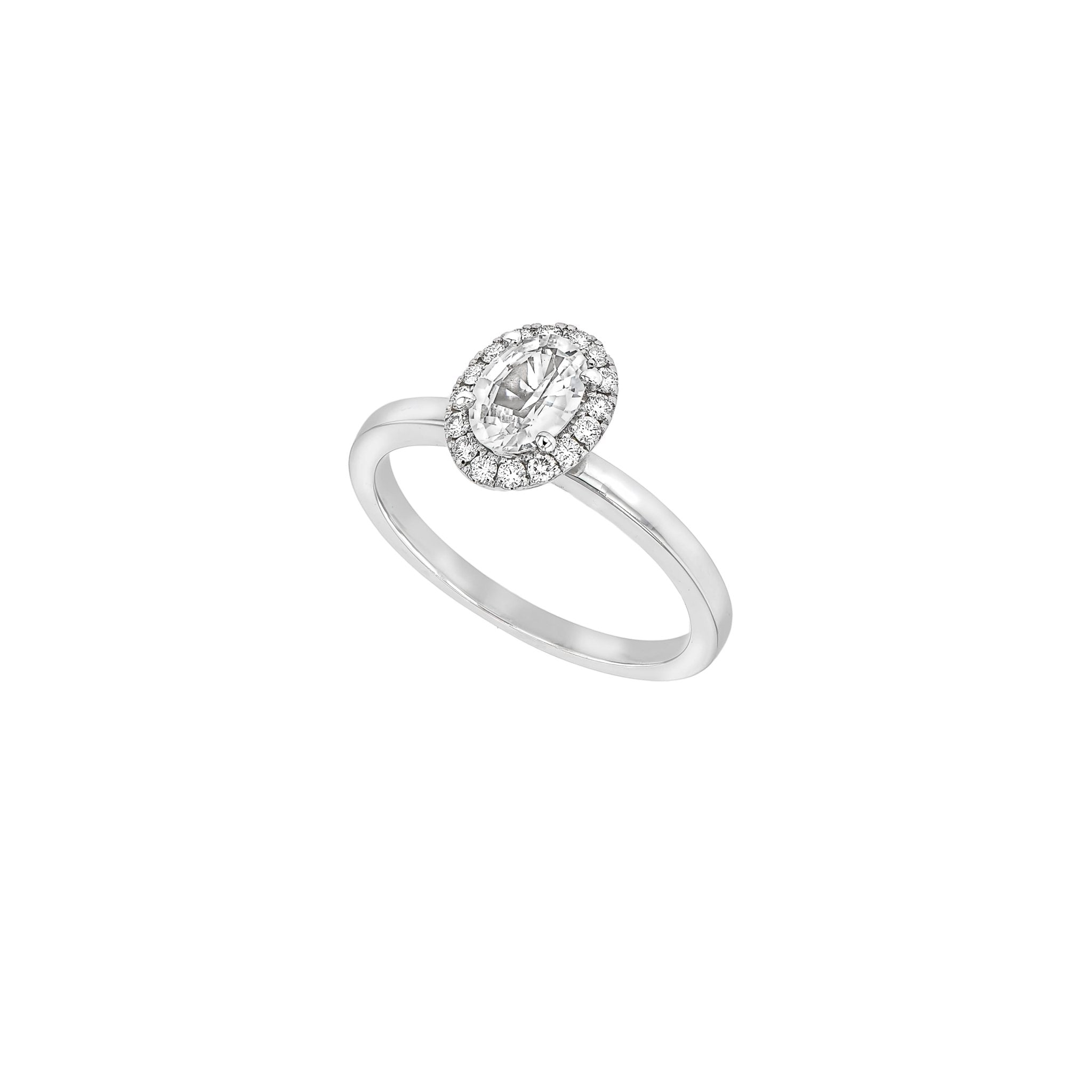 Mona Ring White Sapphire-Engagement Rings-Eliise Maar Fine Jewellery Australia-Eliise Maar Jewellery