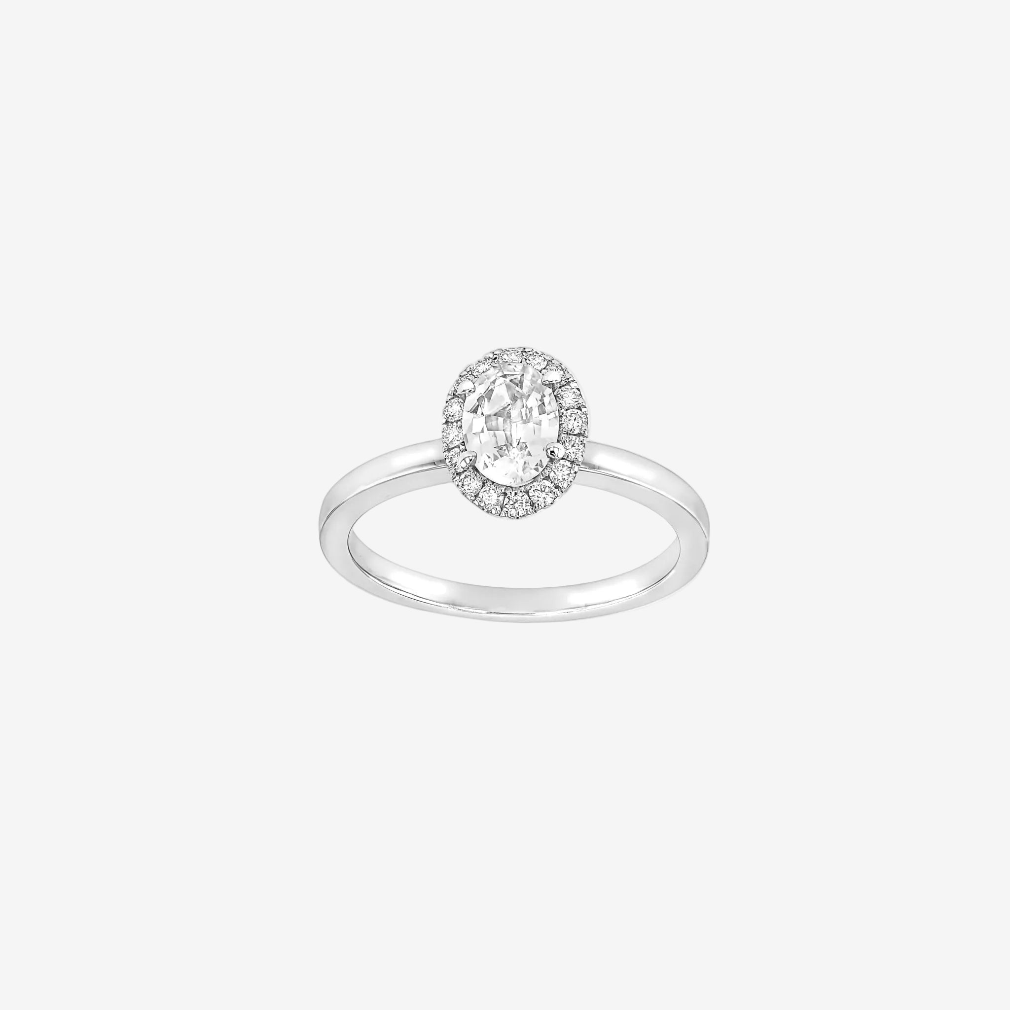 Mona Ring White Sapphire-Engagement Rings-Eliise Maar Fine Jewellery Australia-Eliise Maar Jewellery