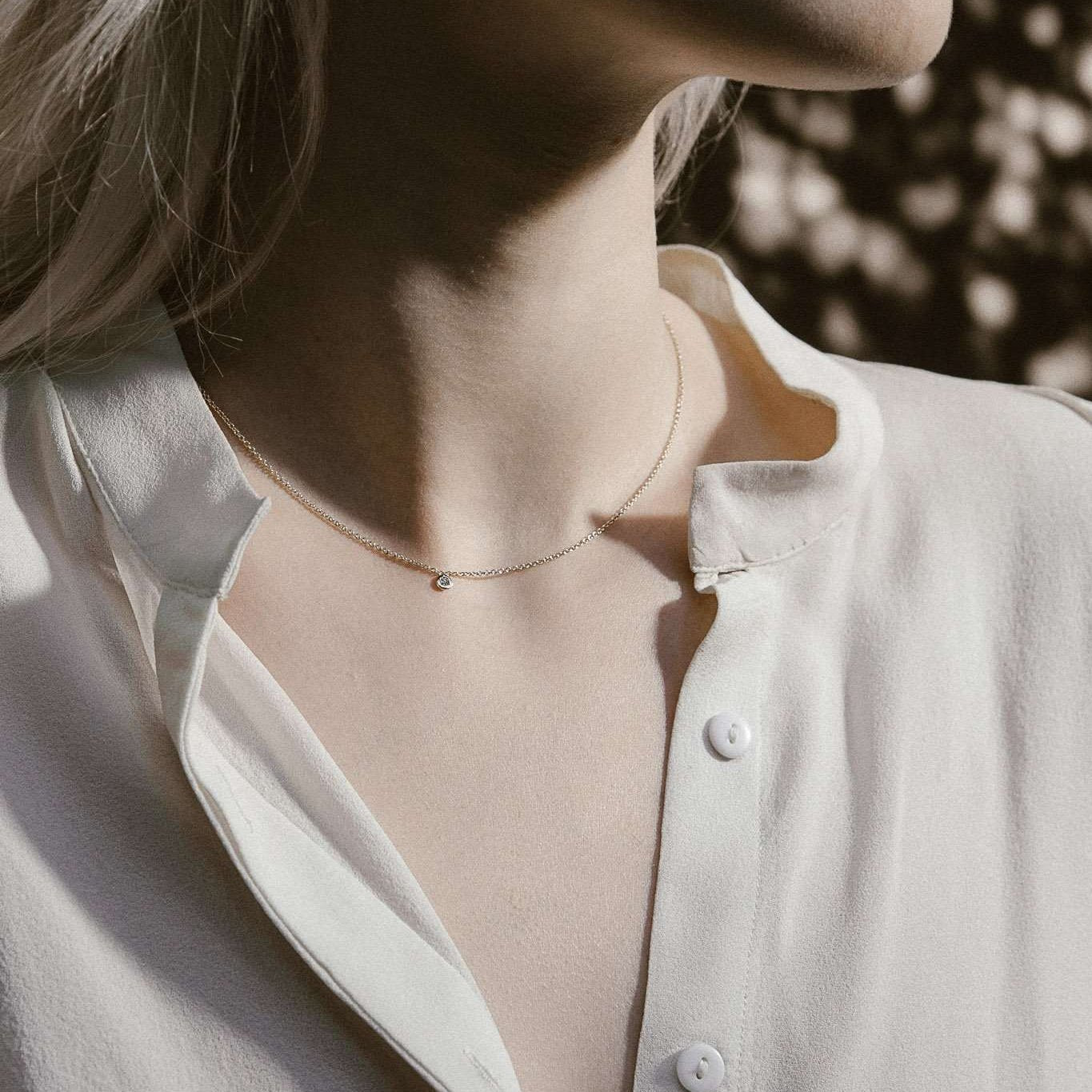 Single Diamond Necklace-Necklaces-Eliise Maar Fine Jewellery Australia-Eliise Maar Jewellery