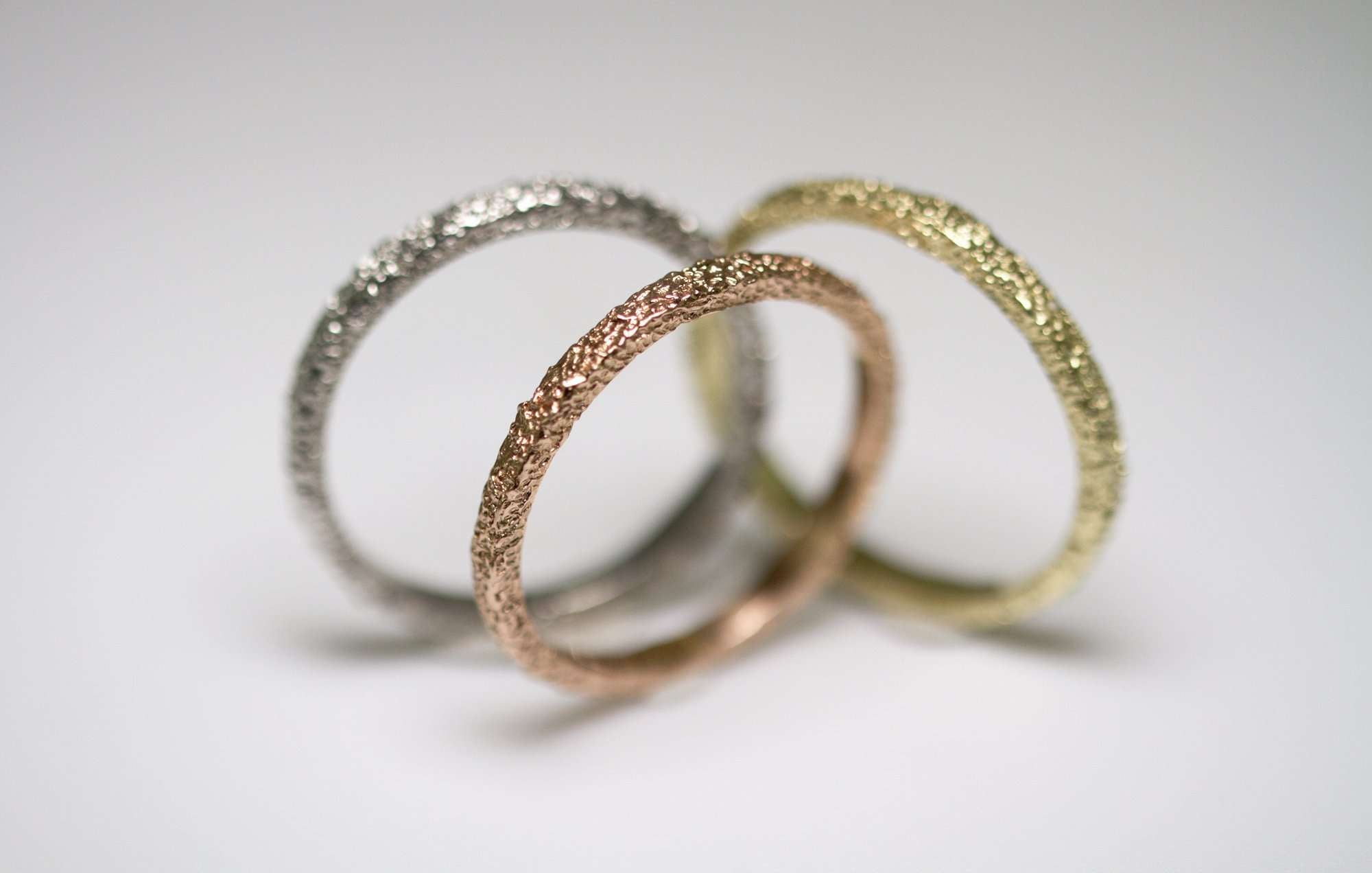 Thin Frost Rose Gold Wedding Band-Rings-Eliise Maar Fine Jewellery Australia-Eliise Maar Jewellery