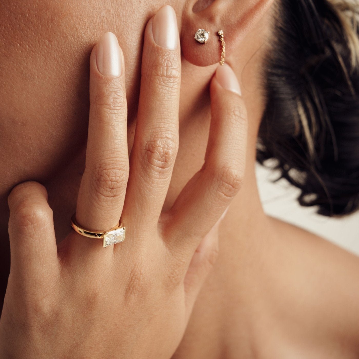 Vivian East-West Radiant Ring-Eliise Maar Fine Jewellery Australia-Eliise Maar Jewellery