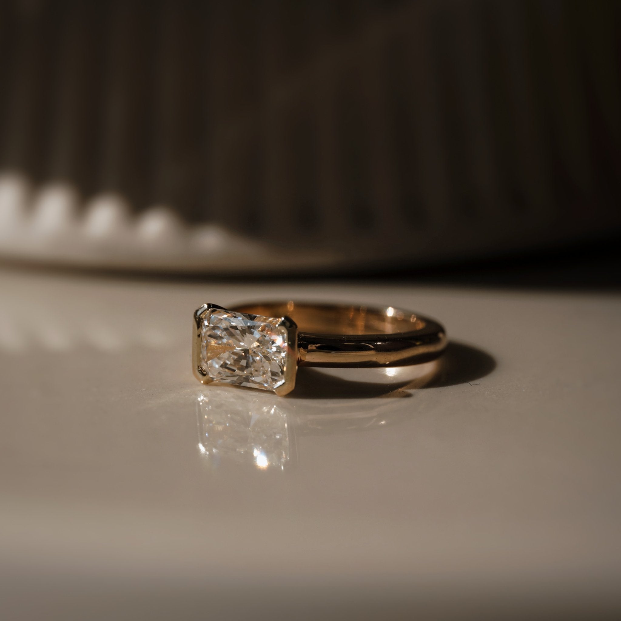 Vivian East-West Radiant Ring-Eliise Maar Fine Jewellery Australia-Eliise Maar Jewellery