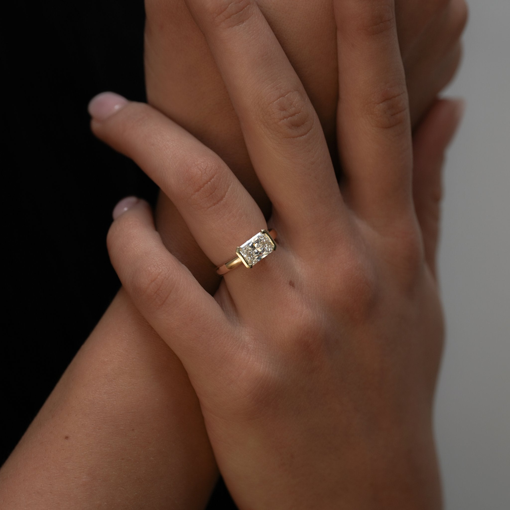 Vivian East-West Radiant Ring-Eliise Maar Fine Jewellery Australia-Eliise Maar Jewellery