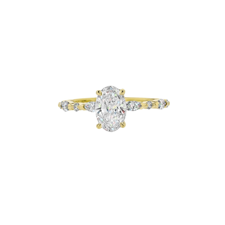 1.20ct Lab-Grown Kelly - Size 17.25mm - 18K Yellow Gold - In Stock - Eliise Maar Jewellery
