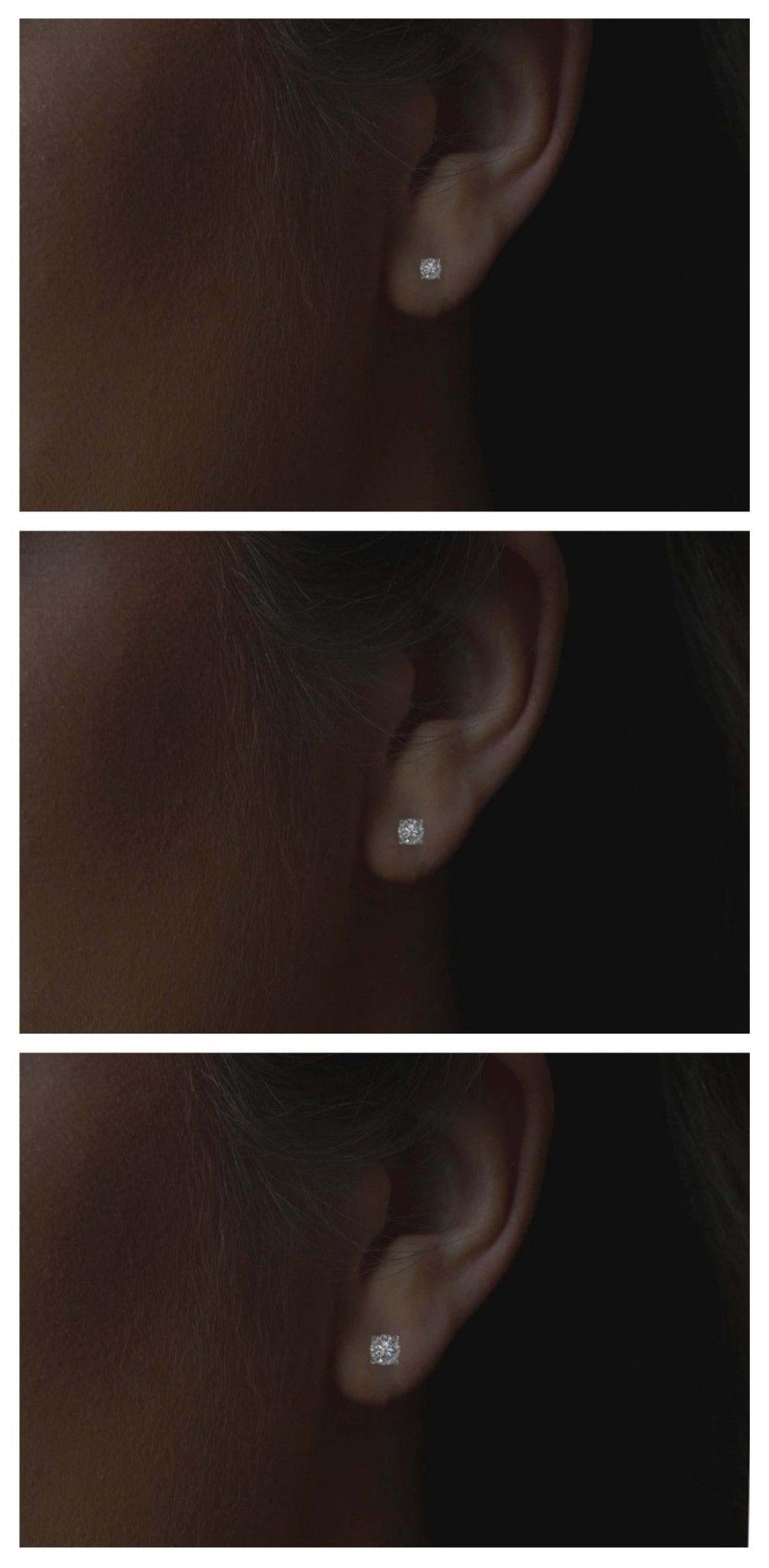 Earrings-Classic Solitaire Diamond Earrings. Made to order in Australia with a 2-4 week lead time. Pair with a diamond necklace for a complete look.-ELIISE MAAR JEWELLERY