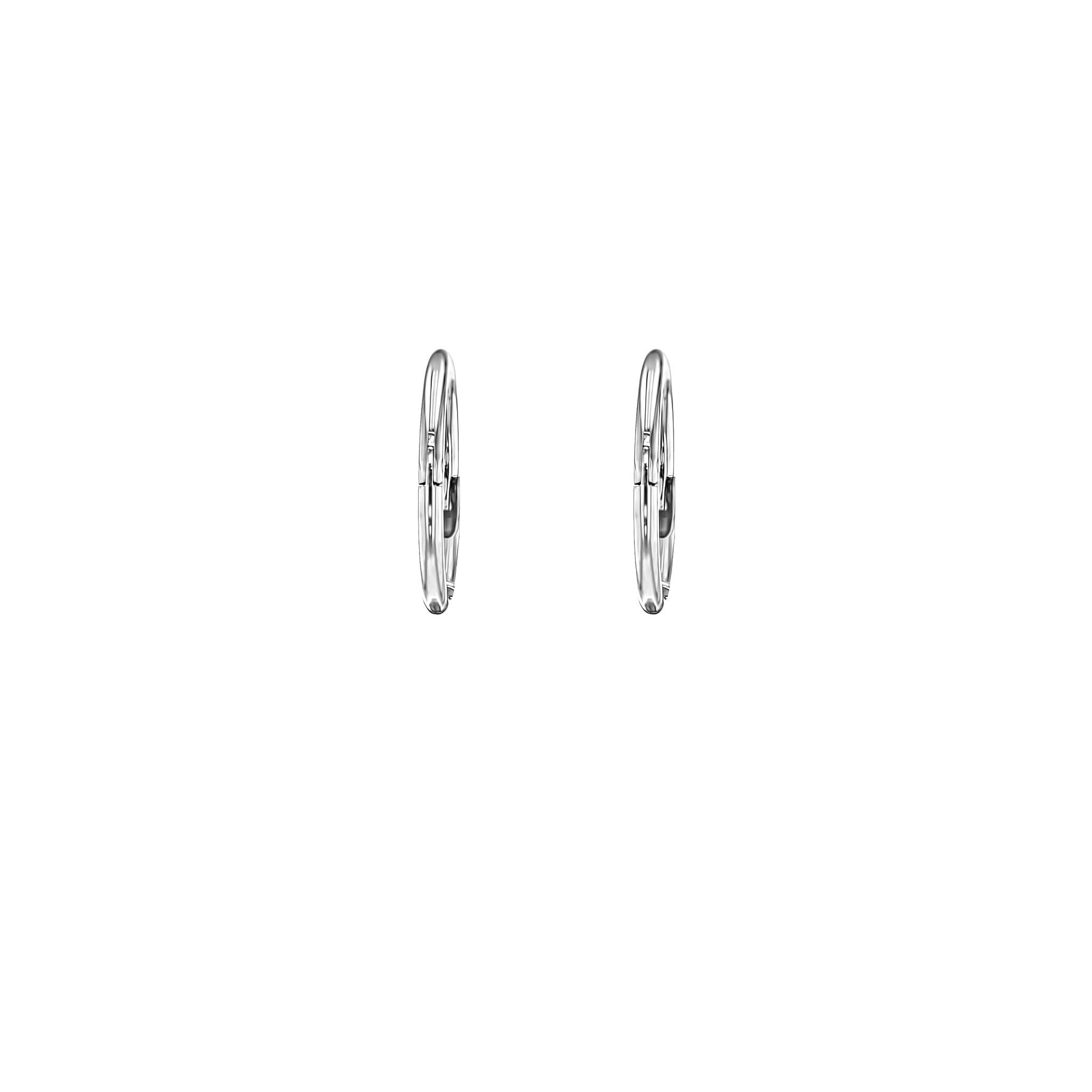 Earrings-Gold Sleeper Earrings, made to order with 2-4 week lead time. Made in Australia using ethically sourced diamonds, gemstones, and recycled gold. Comfortable, simple design for day and night wear.-ELIISE MAAR JEWELLERY