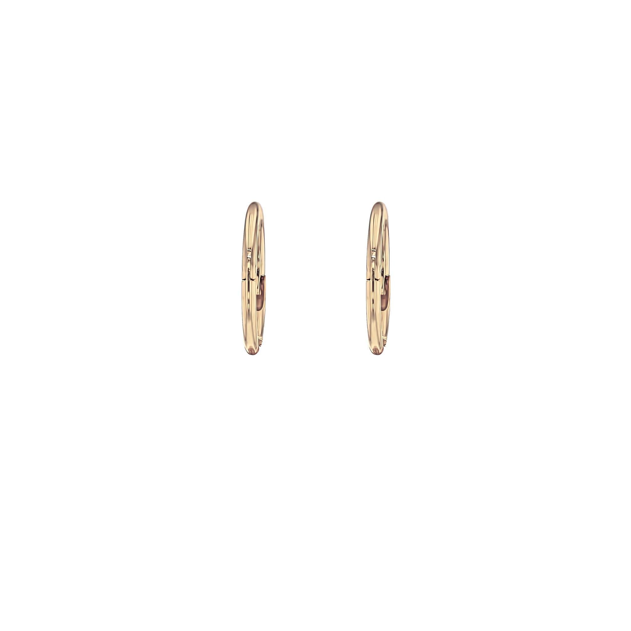 Earrings-Gold Sleeper Earrings, made to order with 2-4 week lead time. Made in Australia using ethically sourced diamonds, gemstones, and recycled gold. Comfortable, simple design for day and night wear.-ELIISE MAAR JEWELLERY