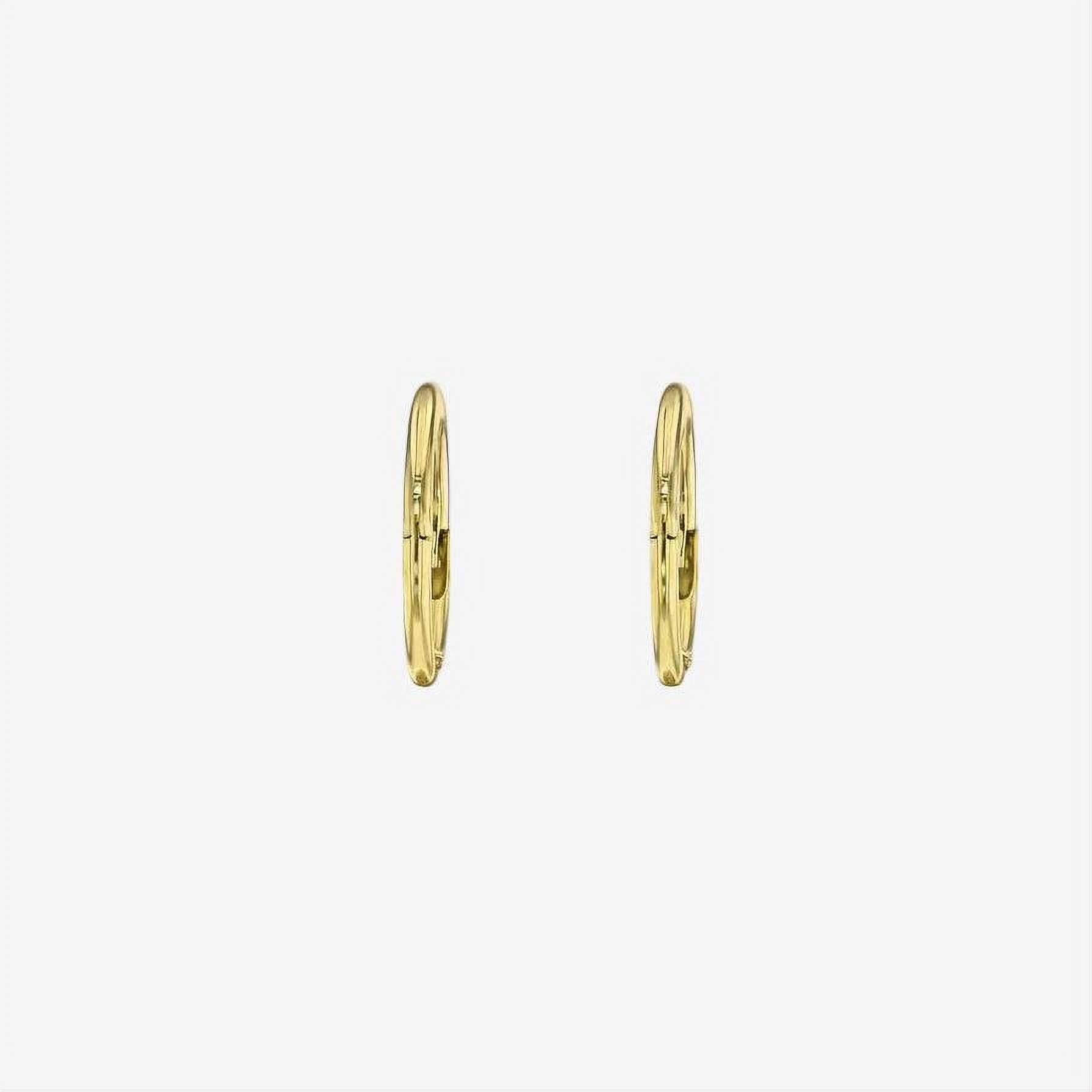 Earrings-Gold Sleeper Earrings, made to order with 2-4 week lead time. Made in Australia using ethically sourced diamonds, gemstones, and recycled gold. Comfortable, simple design for day and night wear.-ELIISE MAAR JEWELLERY