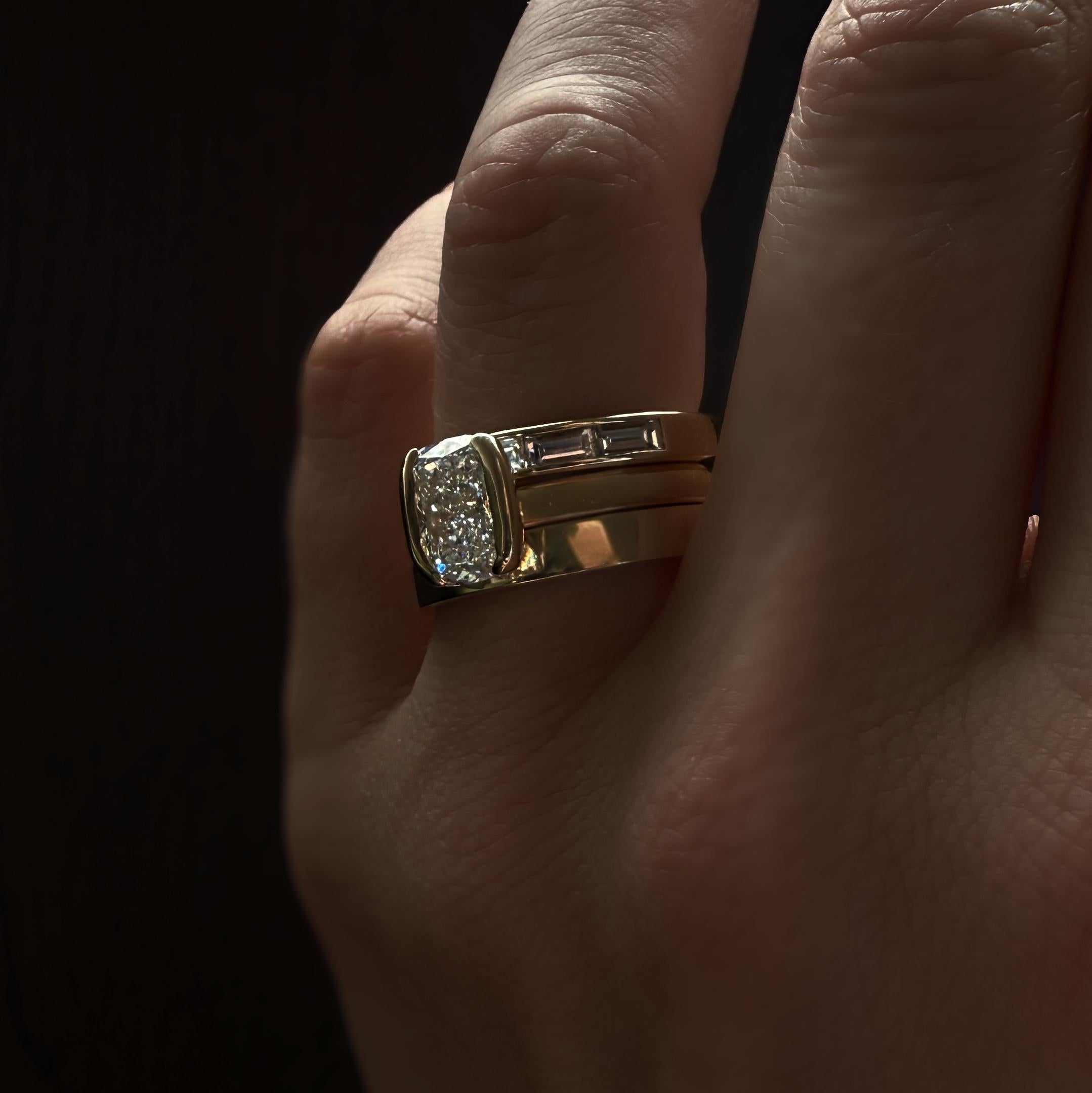 Rings-A ring shaped not by tradition, but by intention. The Isla Cushion Diamond Solitaire Ring is an ode to clarity - where elegance is stripped of excess and only truth remains. Available in different size cushion cut diamonds. Lifestyle images feature an elongated cushion diamond.-ELIISE MAAR JEWELLERY