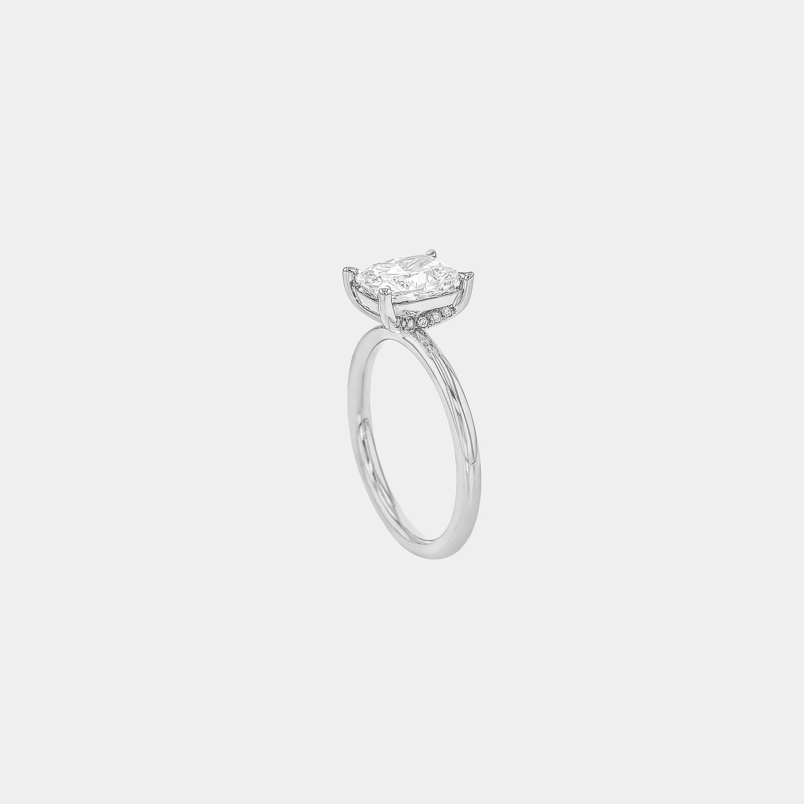 Rings-Discover the Jamie Diamond Ring, a timeless symbol of elegance. Meticulously crafted with a stunning lab-grown or natural diamonds, this ring embodies sustainable luxury. Elevate your style with this exquisite piece, designed to last a lifetime. Shown paired with the Lauren Diamond Band.-ELIISE MAAR JEWELLERY