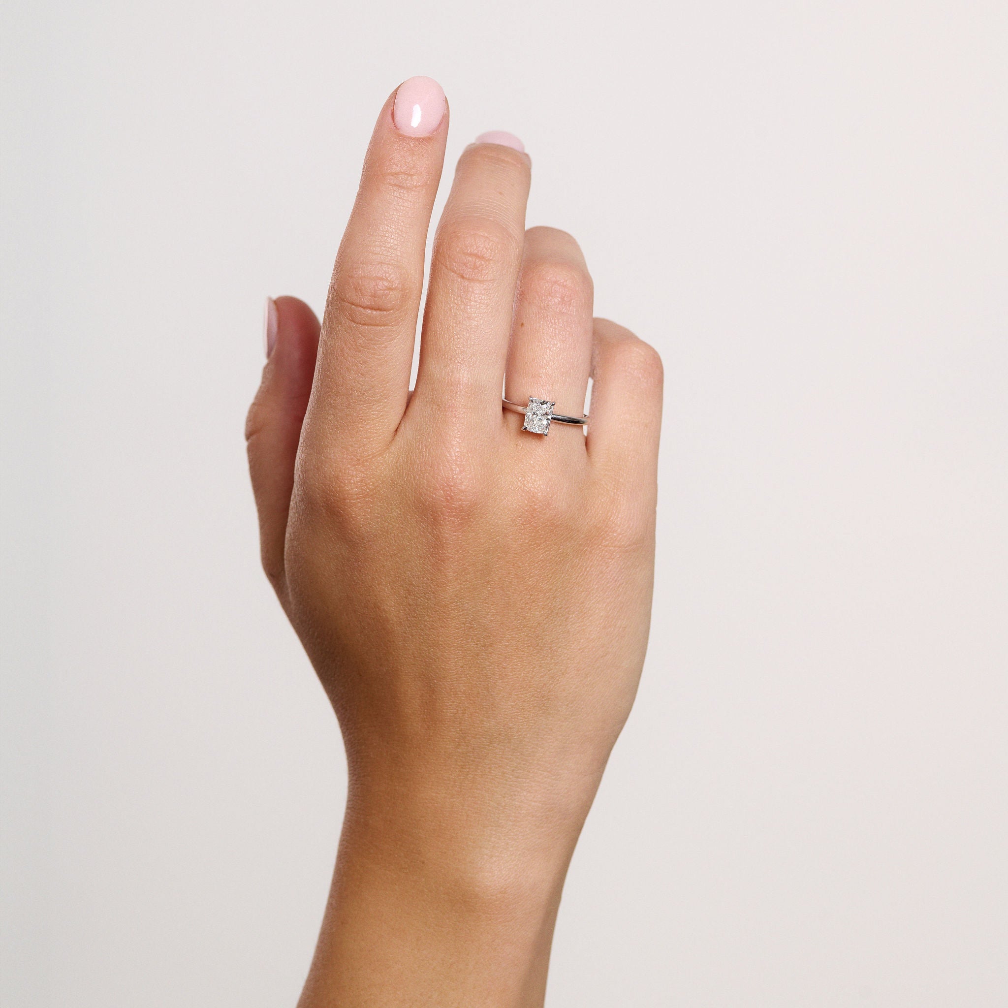 Rings-Discover the Jamie Diamond Ring, a timeless symbol of elegance. Meticulously crafted with a stunning lab-grown or natural diamonds, this ring embodies sustainable luxury. Elevate your style with this exquisite piece, designed to last a lifetime. Shown paired with the Lauren Diamond Band.-ELIISE MAAR JEWELLERY