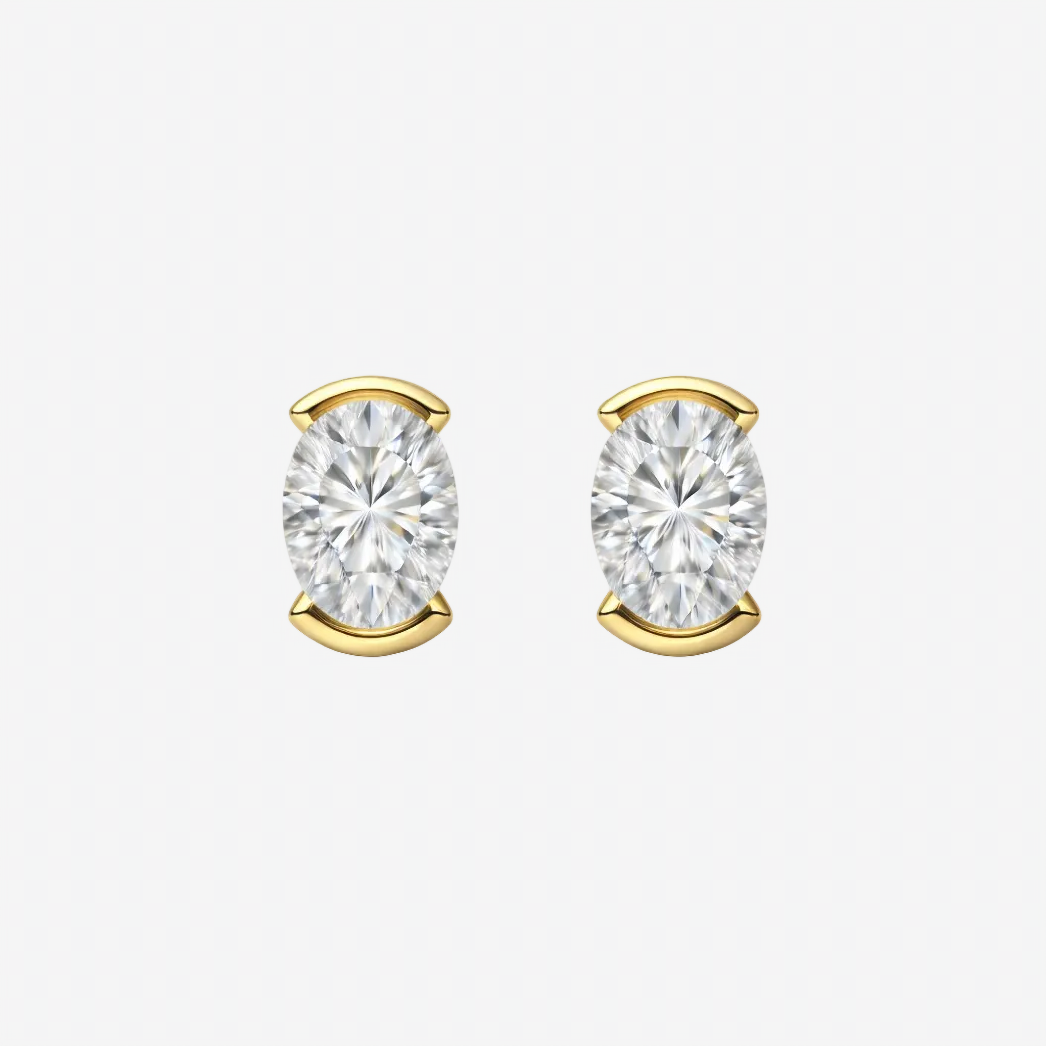 Earrings-Margot Solitaire Diamond Studs. Made to order in Australia, 2-4 weeks. Ethically sourced diamonds, recycled gold.-ELIISE MAAR JEWELLERY