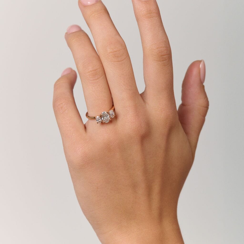 Rings-Elevate your love story with our exquisite Australian-made diamond trilogy engagement ring. Crafted to perfection, this timeless piece showcases a brilliant solitaire diamond, radiating pure elegance and sophistication. Ethically made & sourced using natural or lab-grown diamonds. Made in Melbourne, Australia.-ELIISE MAAR JEWELLERY