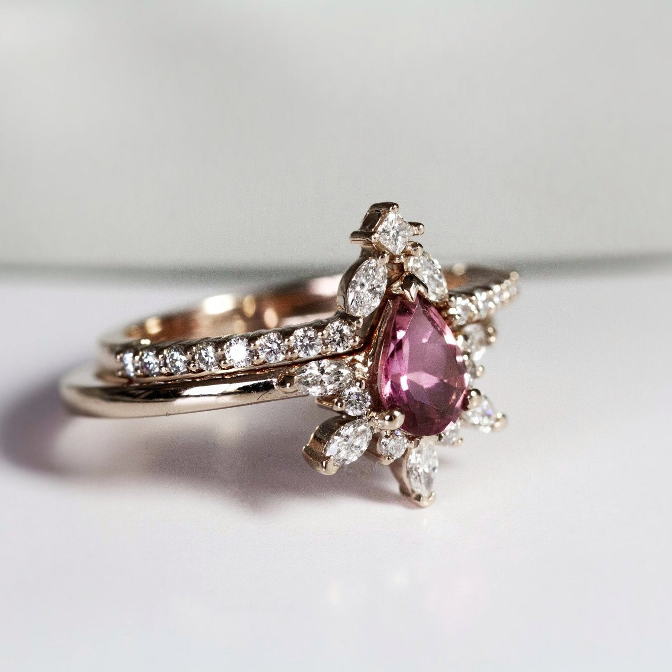 Rings-Diamond crown fit for a queen. Complete your Natasha set with this diamond crown. Product Details - Featuring 0.25ct of natural F colour / SI1 clarity diamonds- The ring is 1.80mm wide and 1.60mm thick-ELIISE MAAR JEWELLERY