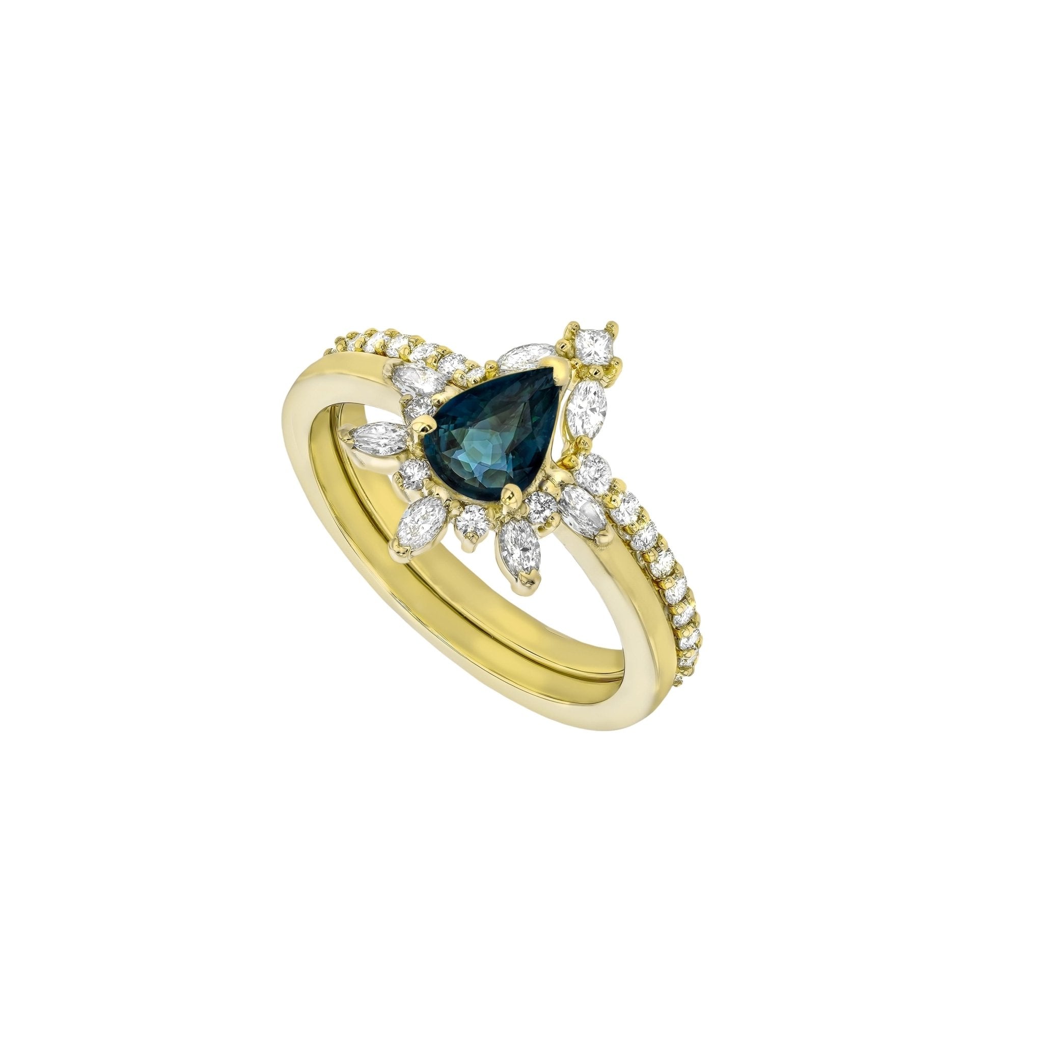 Rings-Diamond crown fit for a queen. Complete your Natasha set with this diamond crown. Product Details - Featuring 0.25ct of natural F colour / SI1 clarity diamonds- The ring is 1.80mm wide and 1.60mm thick-ELIISE MAAR JEWELLERY