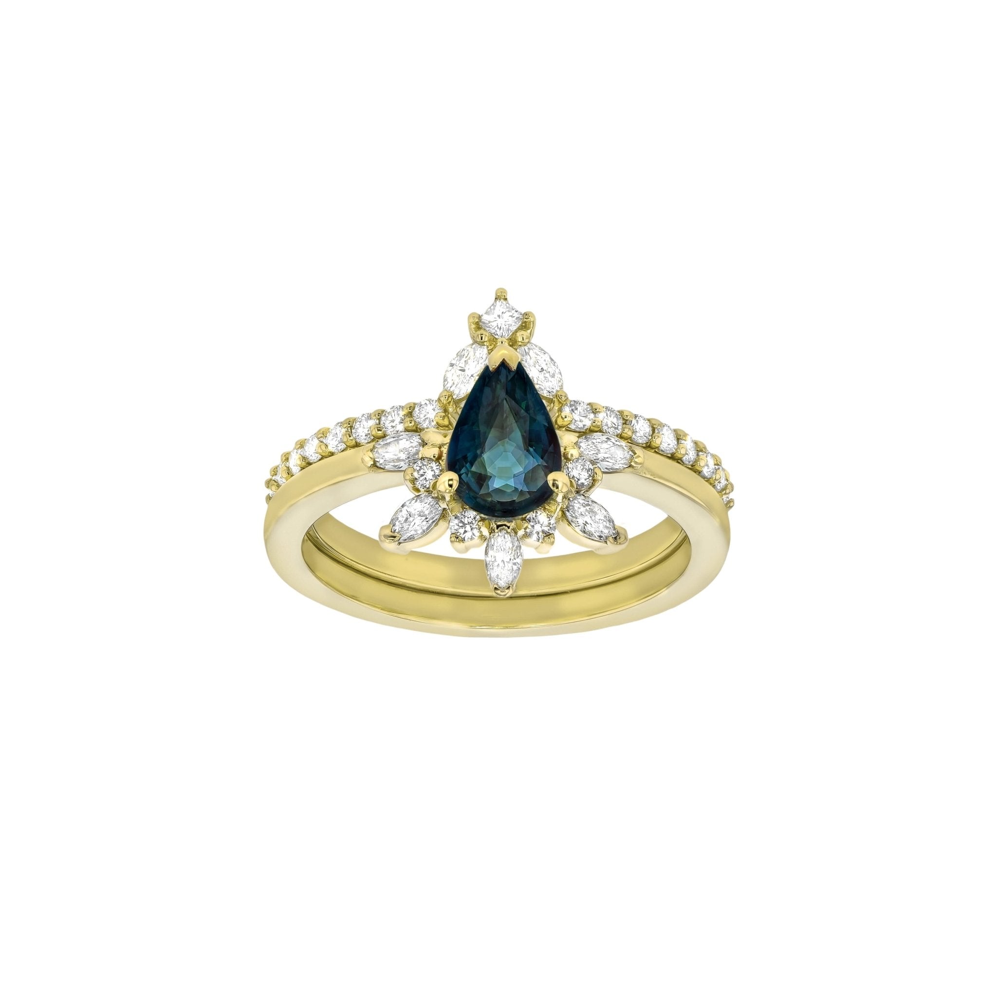 Rings-Diamond crown fit for a queen. Complete your Natasha set with this diamond crown. Product Details - Featuring 0.25ct of natural F colour / SI1 clarity diamonds- The ring is 1.80mm wide and 1.60mm thick-ELIISE MAAR JEWELLERY