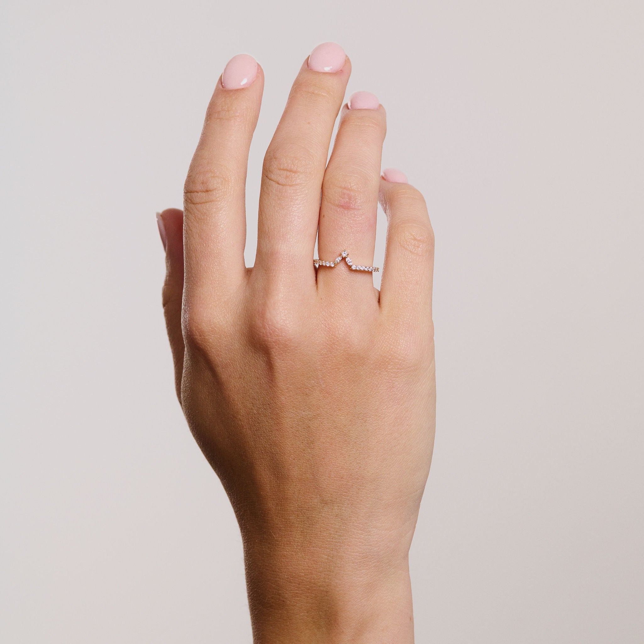 Rings-Diamond crown fit for a queen. Complete your Natasha set with this diamond crown. Product Details - Featuring 0.25ct of natural F colour / SI1 clarity diamonds- The ring is 1.80mm wide and 1.60mm thick-ELIISE MAAR JEWELLERY