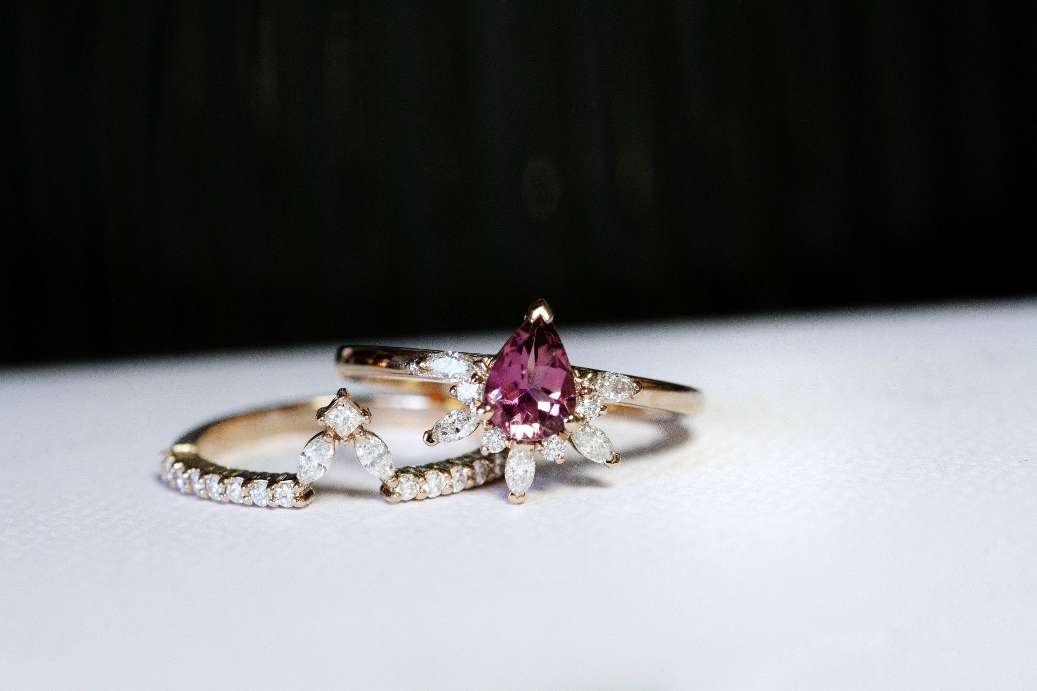 Rings-Diamond crown fit for a queen. Complete your Natasha set with this diamond crown. Product Details - Featuring 0.25ct of natural F colour / SI1 clarity diamonds- The ring is 1.80mm wide and 1.60mm thick-ELIISE MAAR JEWELLERY