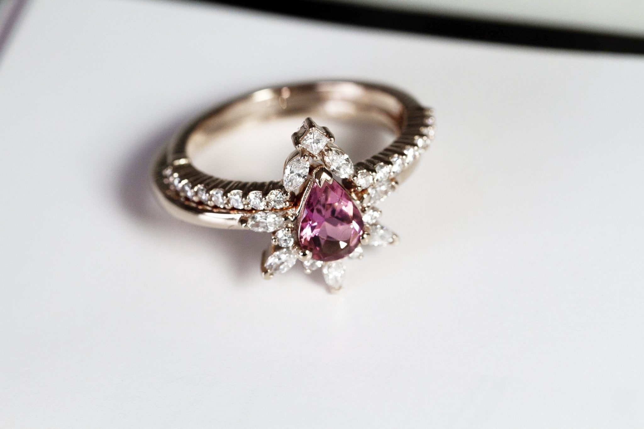 Rings-Diamond crown fit for a queen. Complete your Natasha set with this diamond crown. Product Details - Featuring 0.25ct of natural F colour / SI1 clarity diamonds- The ring is 1.80mm wide and 1.60mm thick-ELIISE MAAR JEWELLERY